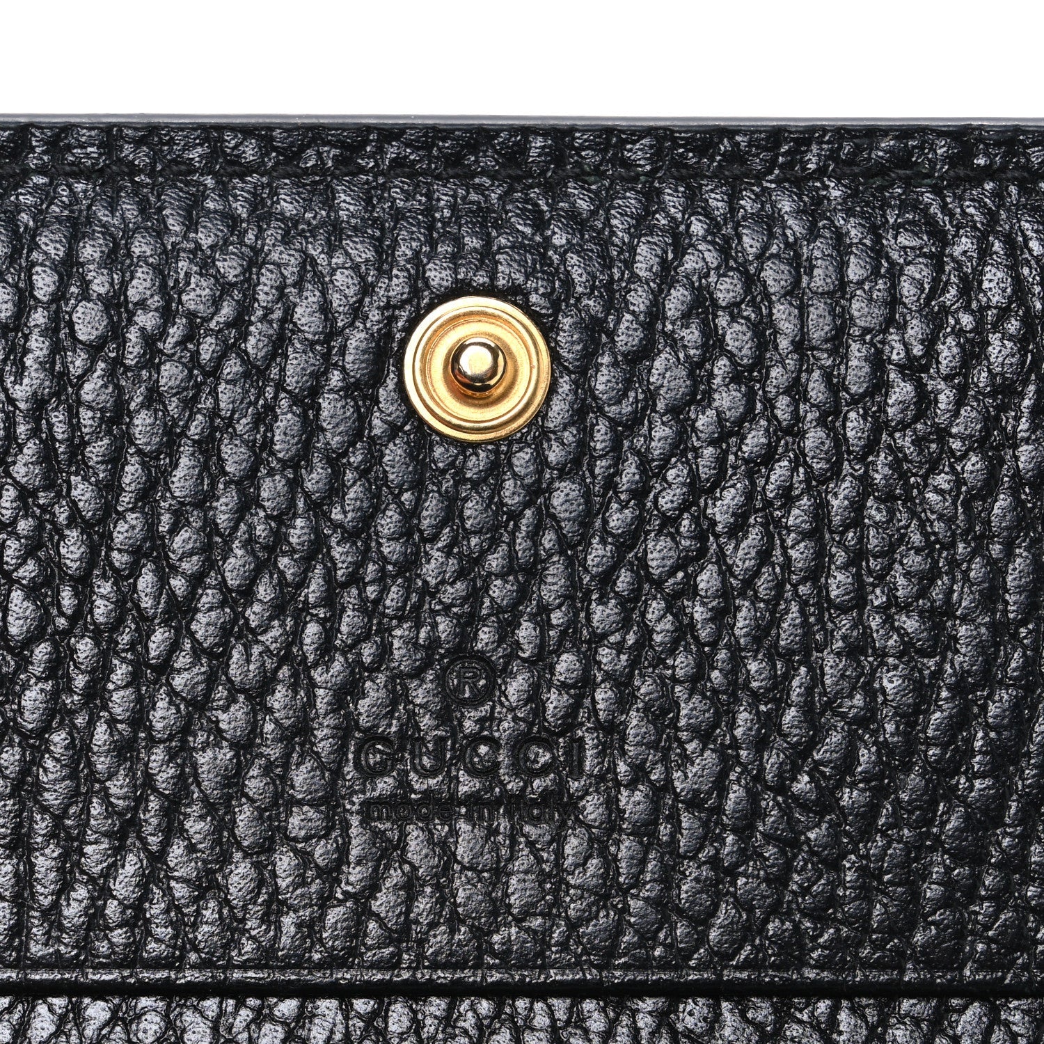 Dollar Calfskin GG Supreme Monogram GG Marmont Card Case Black Beige Ebony