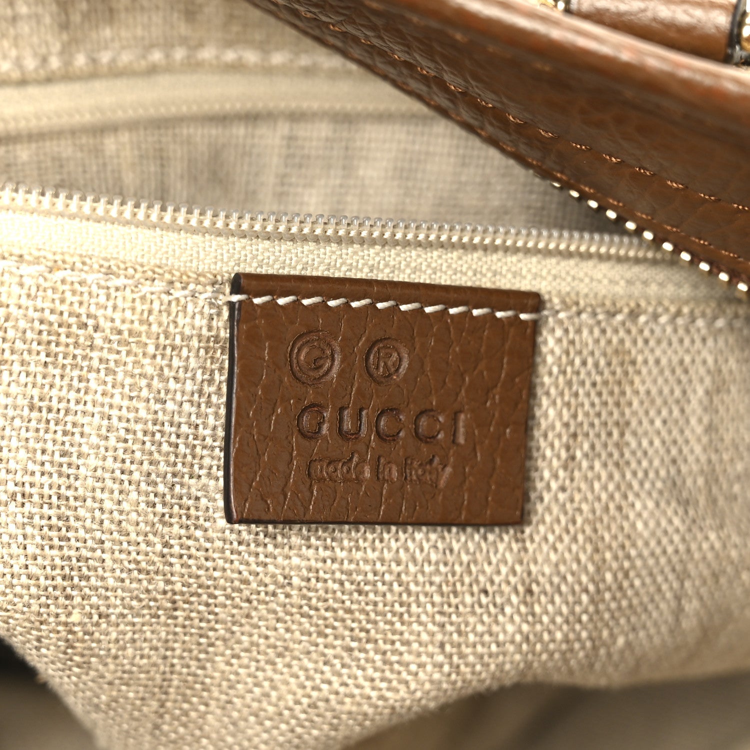Monogram Small Bree Tote Beige Tabacco