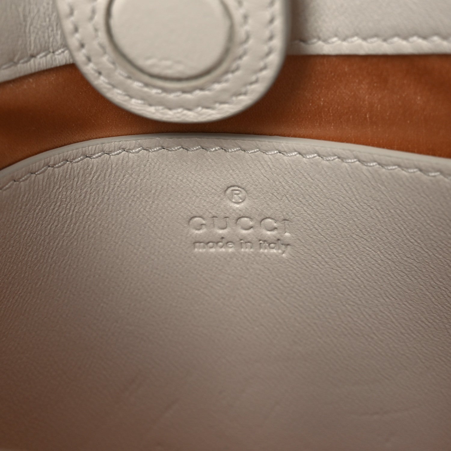 Calfskin Horsebit Slim Shoulder Bag White