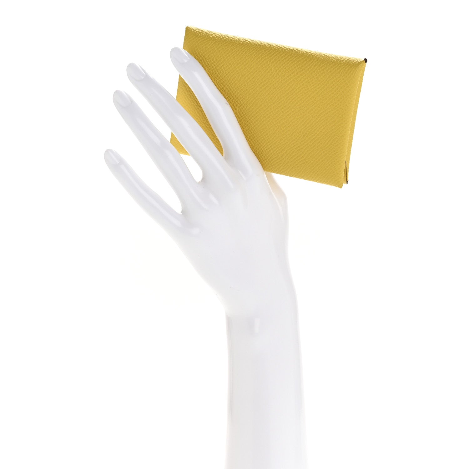 Epsom Calvi Duo Card Case Jaune De Naples