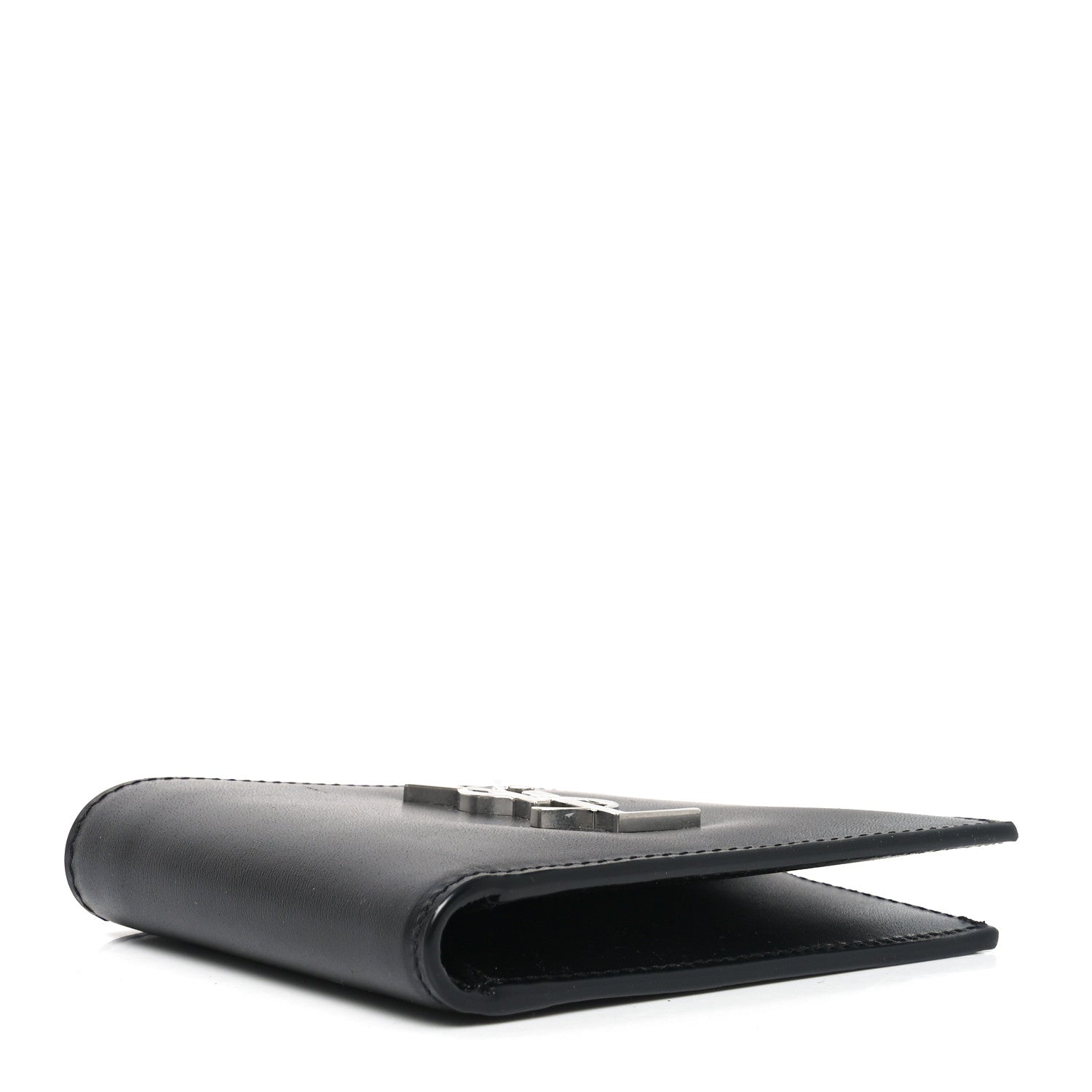 Smooth Calfskin Monogram East West Wallet Black