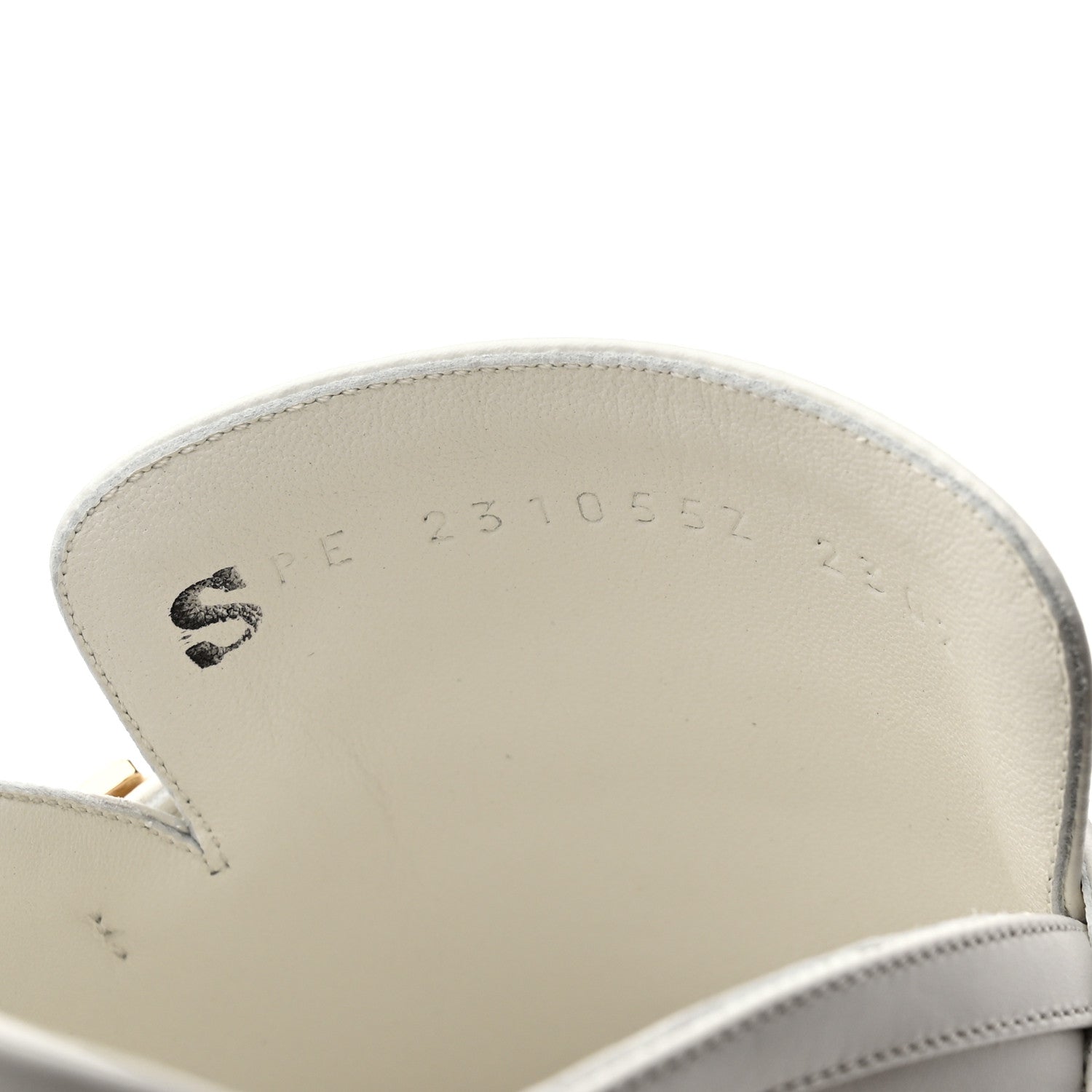 Calfskin Womens Groupie Mules 37 White