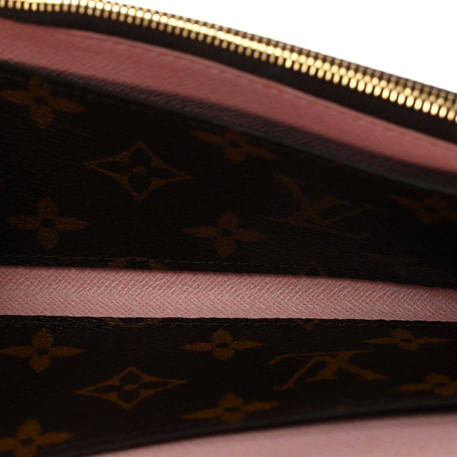 Monogram Emilie Wallet Rose Ballerine