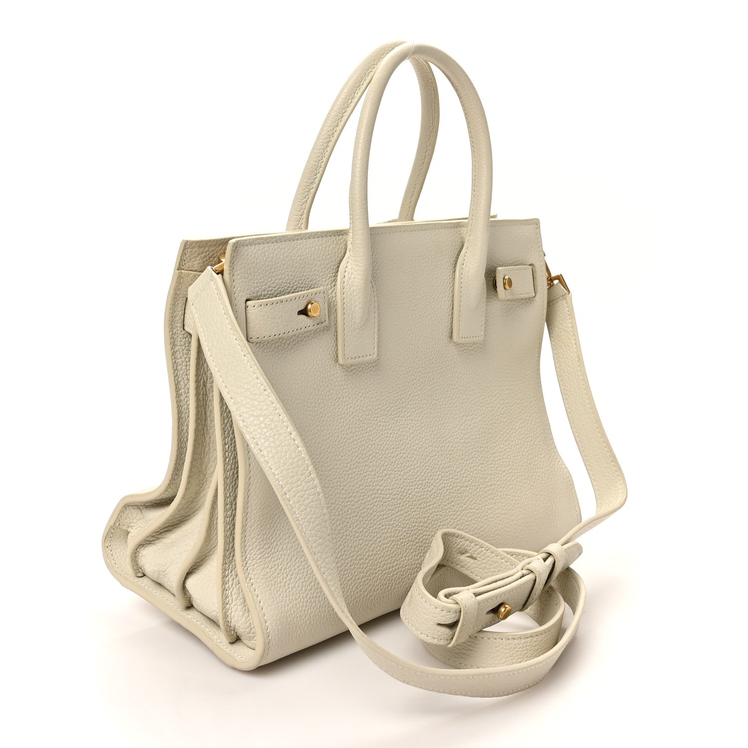 Grained Calfskin Baby Sac De Jour Souple Ivory