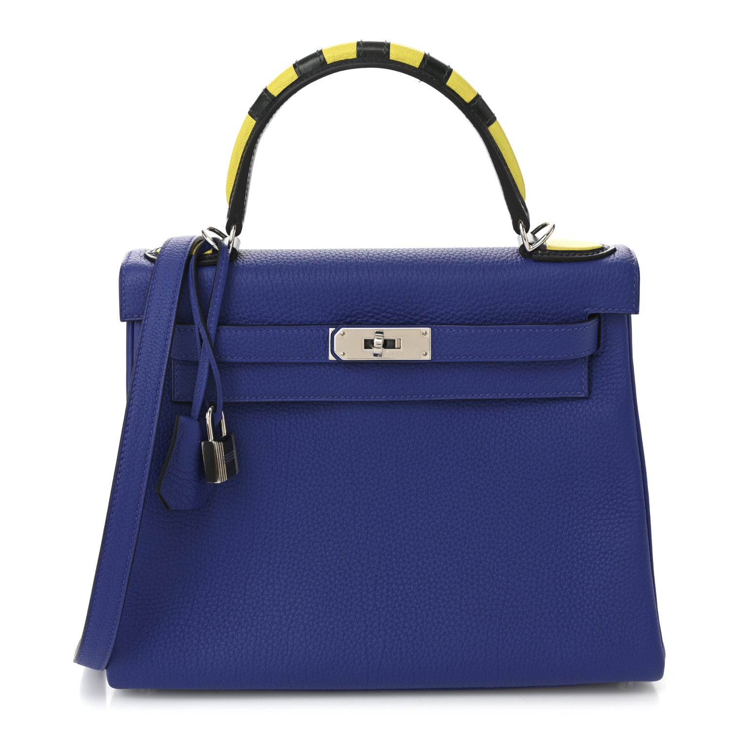 Togo Au Galop Kelly Retourne 28 Bleu Electrique Bleu Indigo Lime