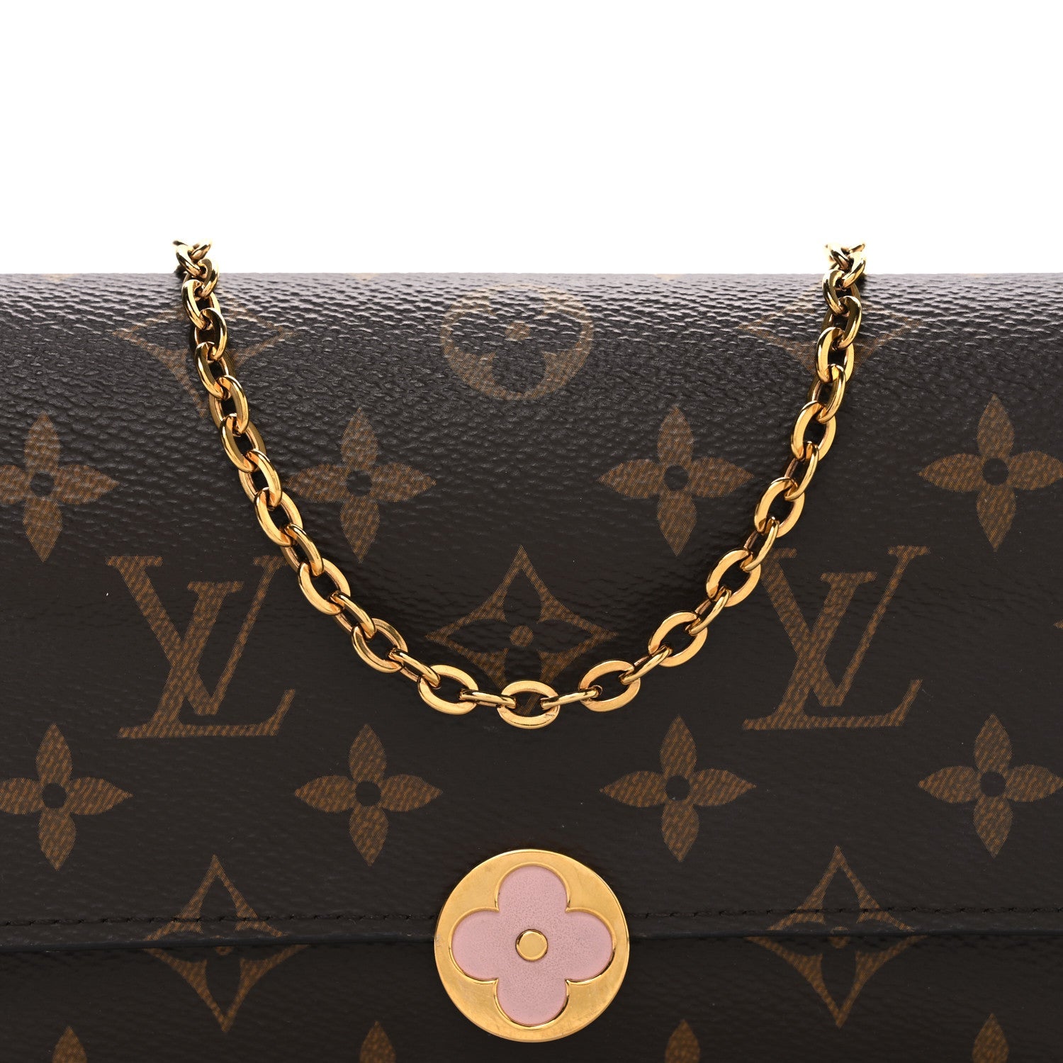 Monogram Rosalie Coin Purse Fuchsia