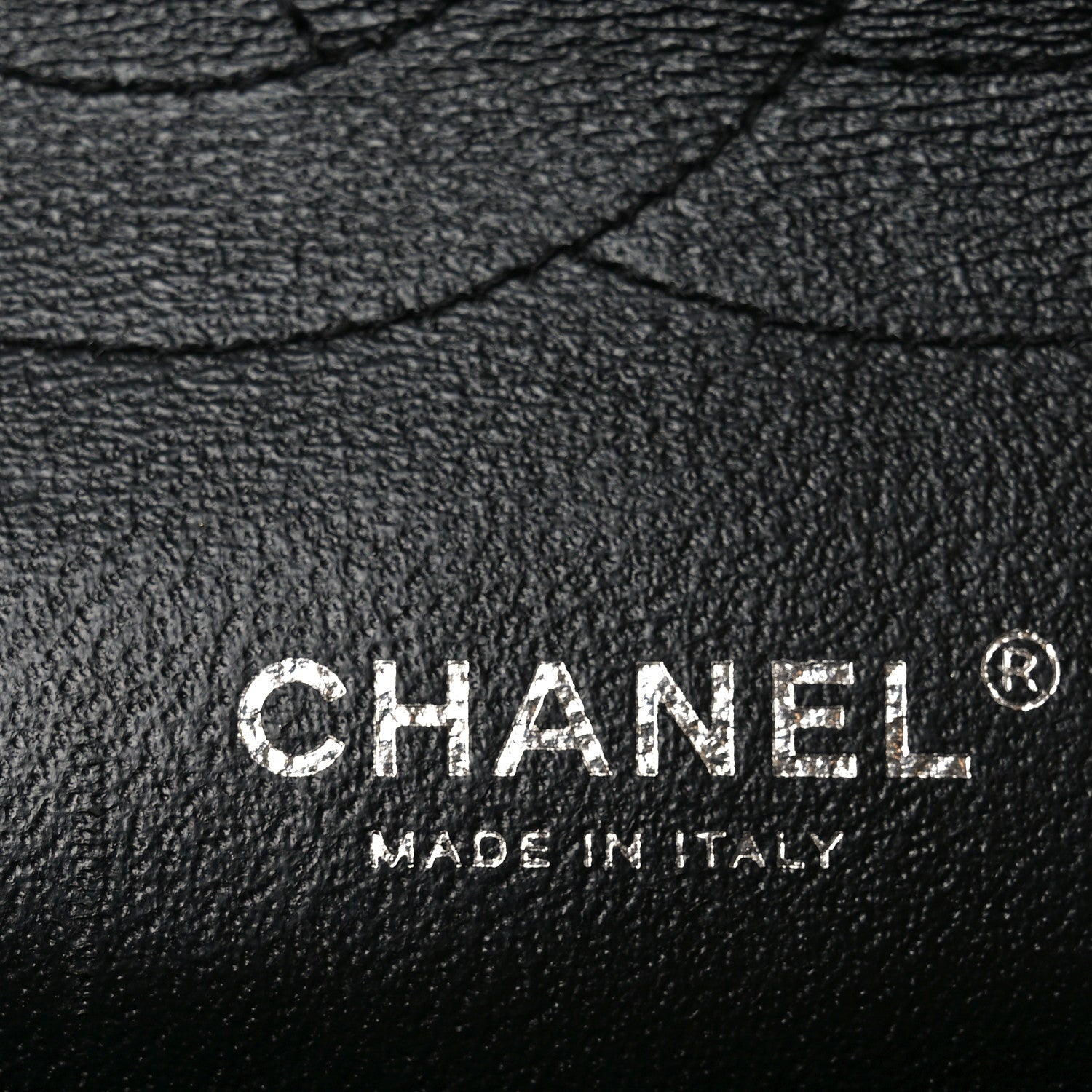 Patent Quilted Jumbo Double Flap Black