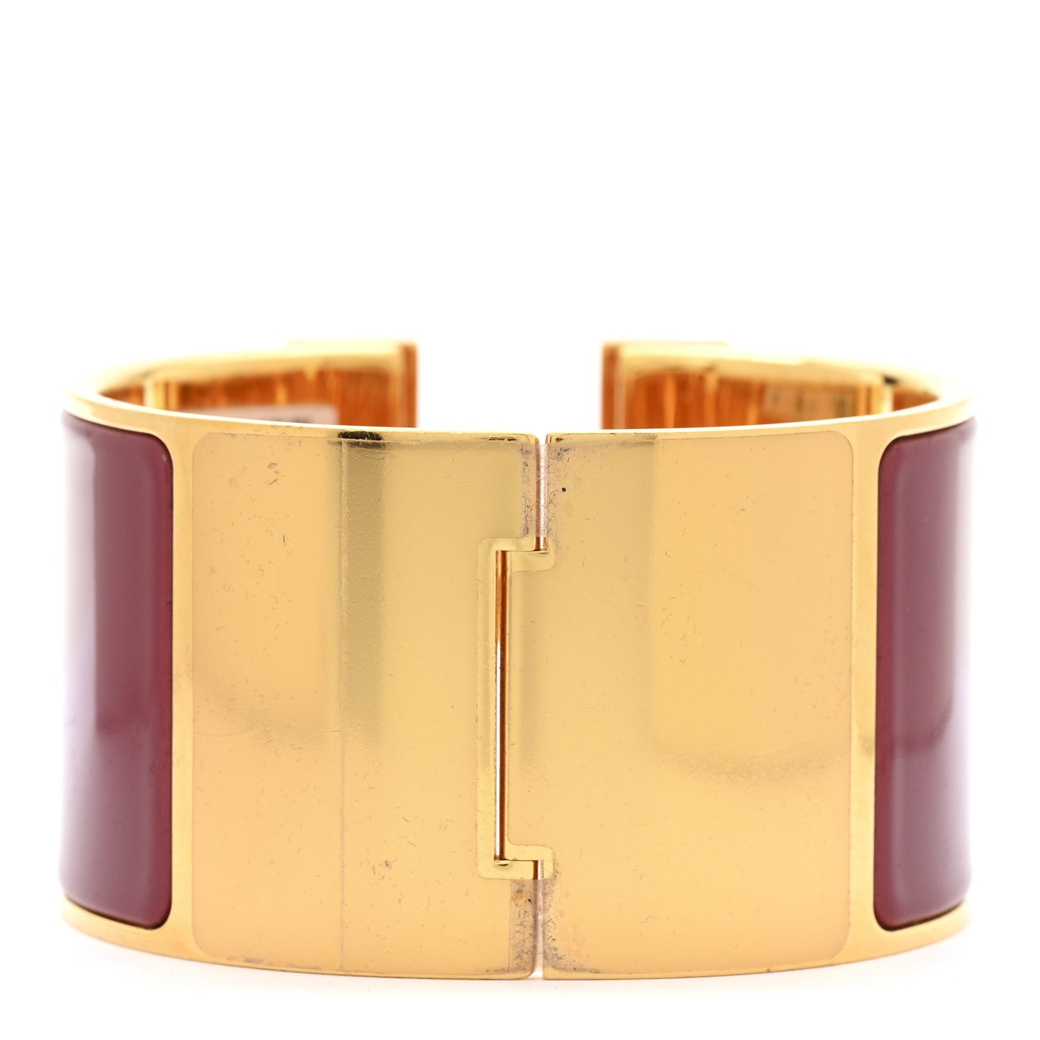 Enamel Extra Wide Clic Clac H Bracelet PM Rouge De Chine