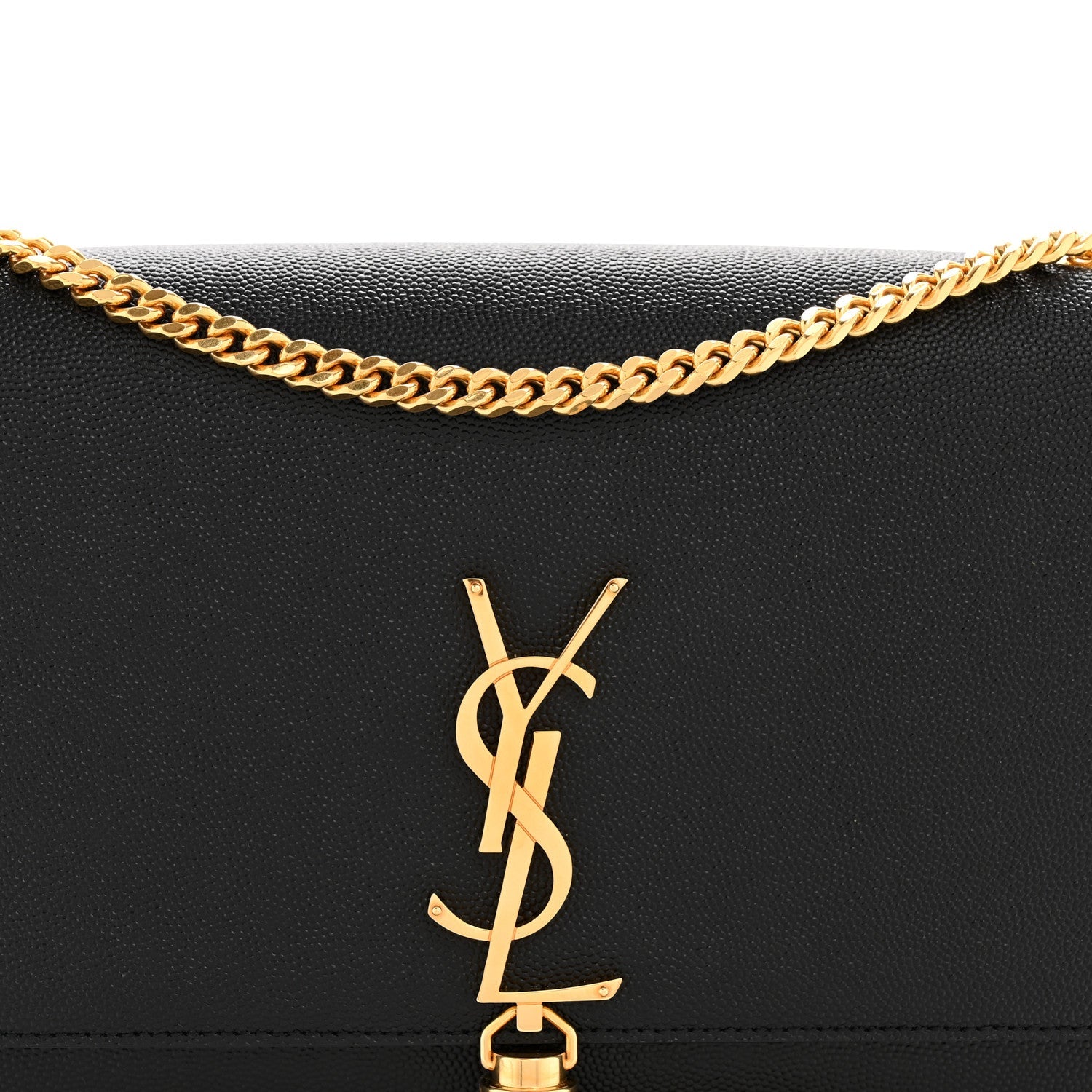 Grain De Poudre Small Classic Monogram Kate Tassel Satchel Black