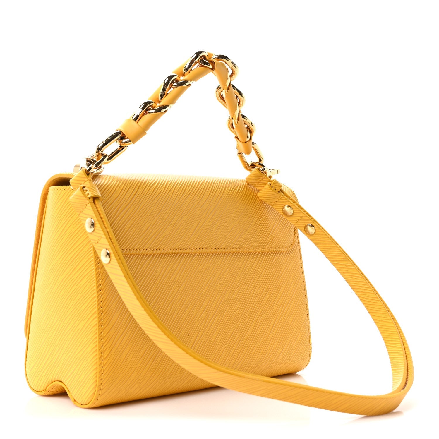 Epi Twist Braided Strap Shoulder Bag MM Sunflower