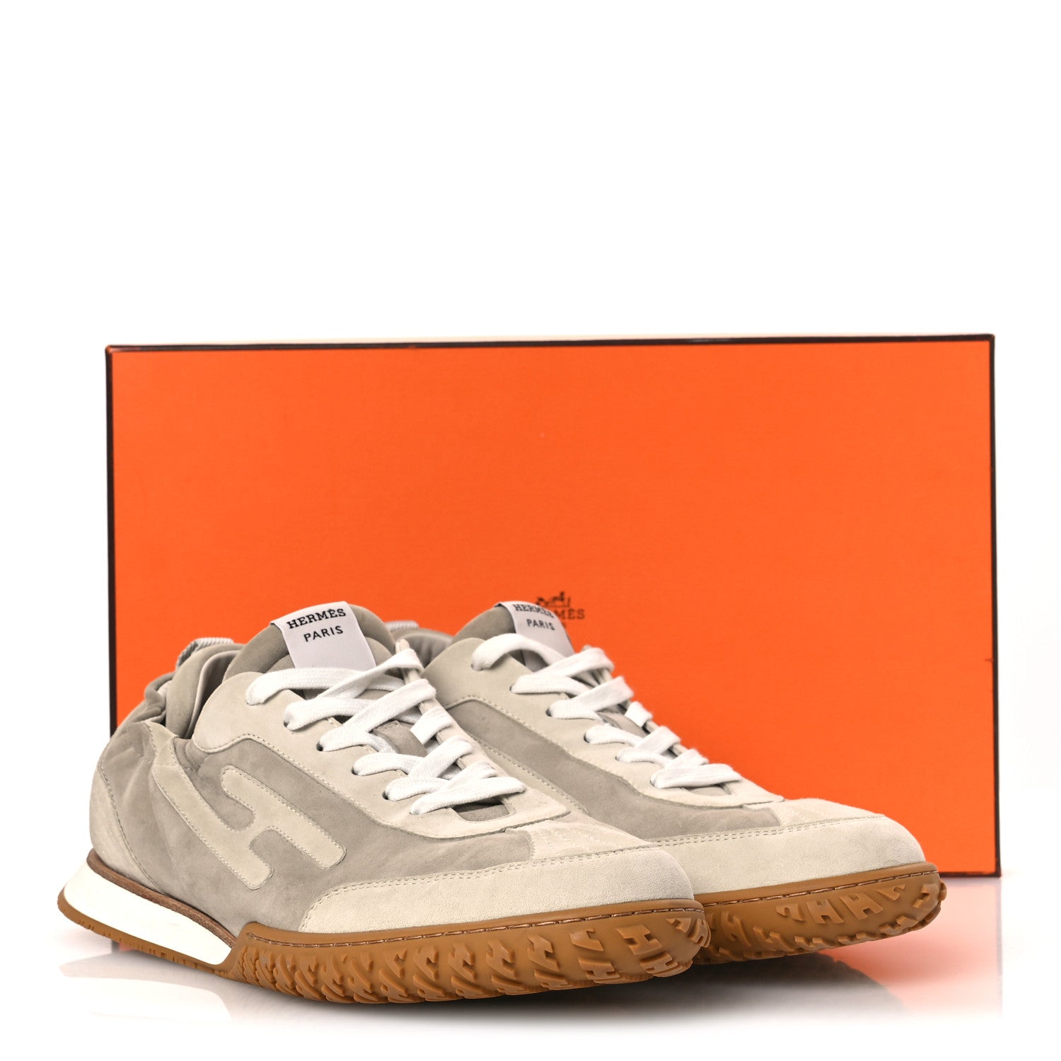 Suede Goatskin Mens Jet Sneakers 43 Beige Esquisse Glaise