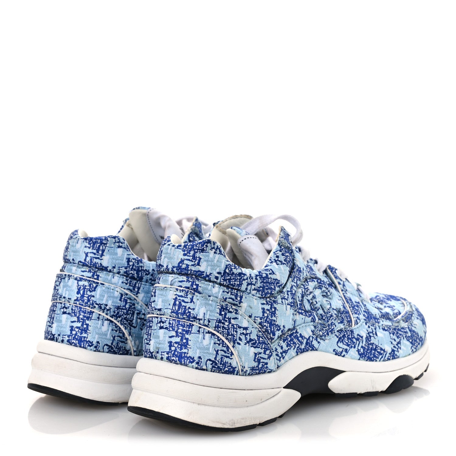 Tweed CC Sneakers 36.5 Blue White