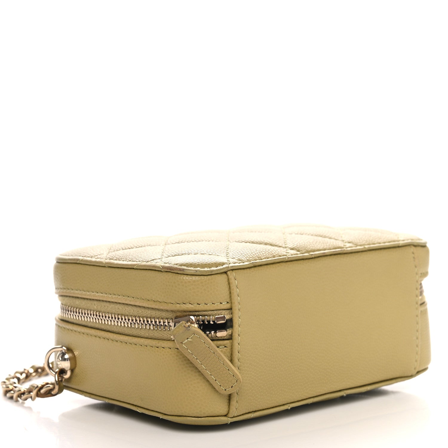Caviar Quilted Camera Bag Green
