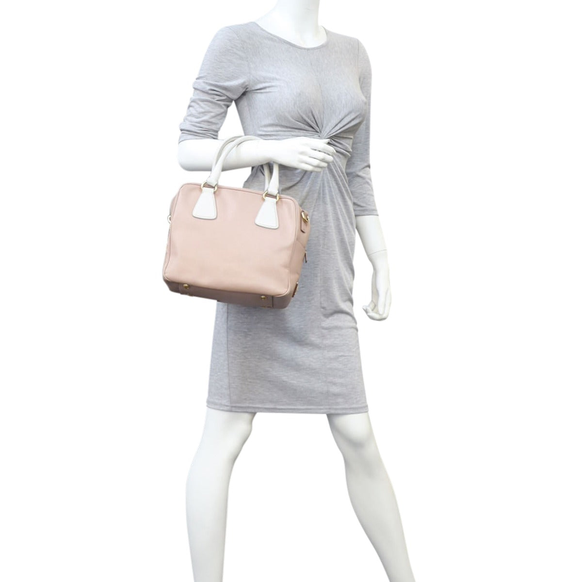 Prada Saffiano Lux Bauletto Bag
