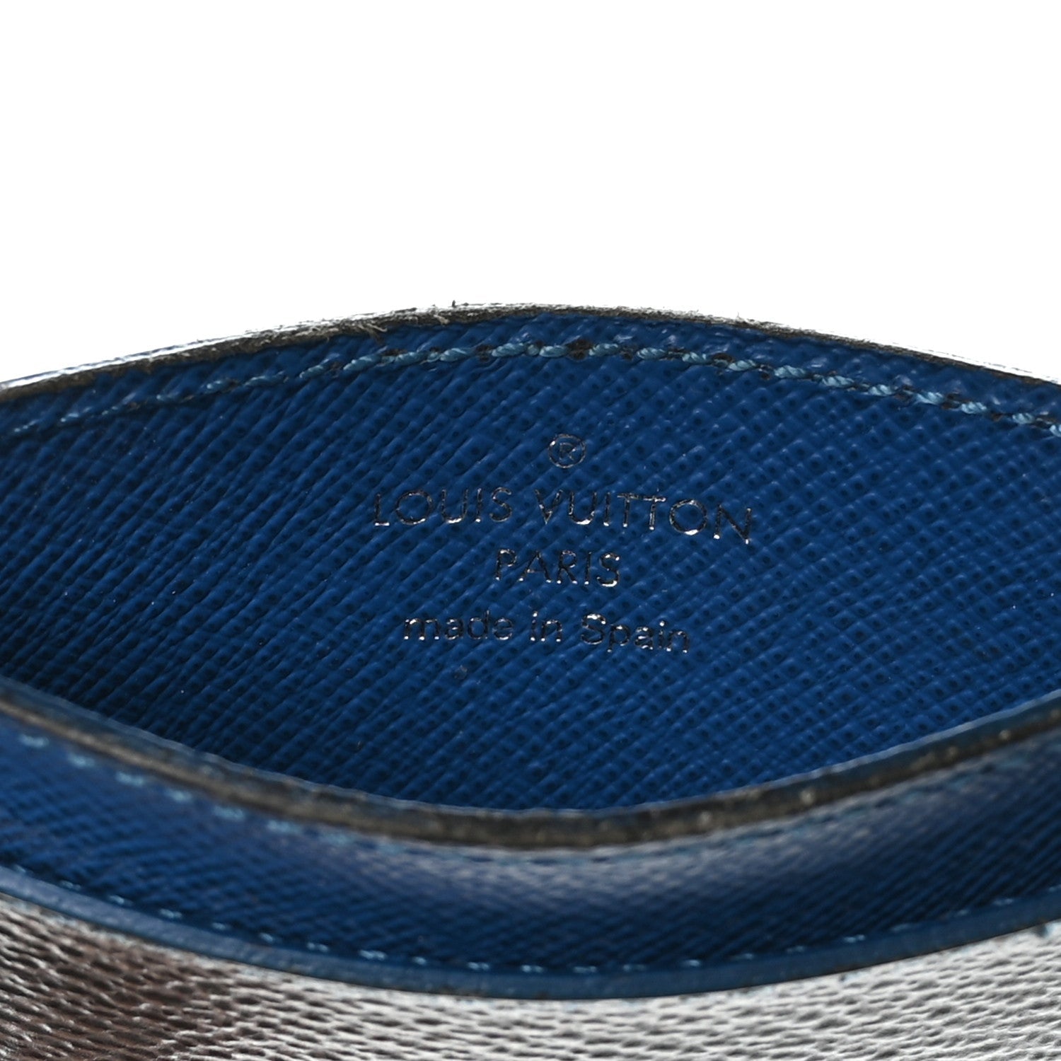 Damier Graphite Card Holder Blue