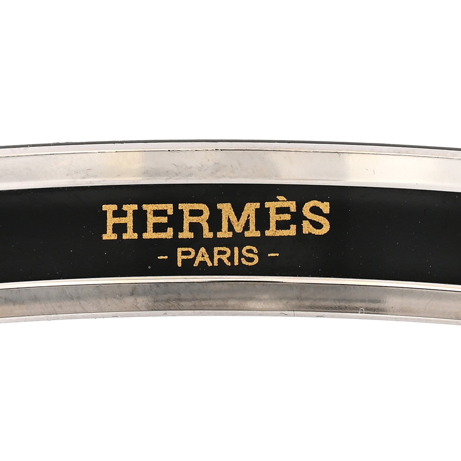 Enamel Printed Narrow Sellier Bracelet 65 White