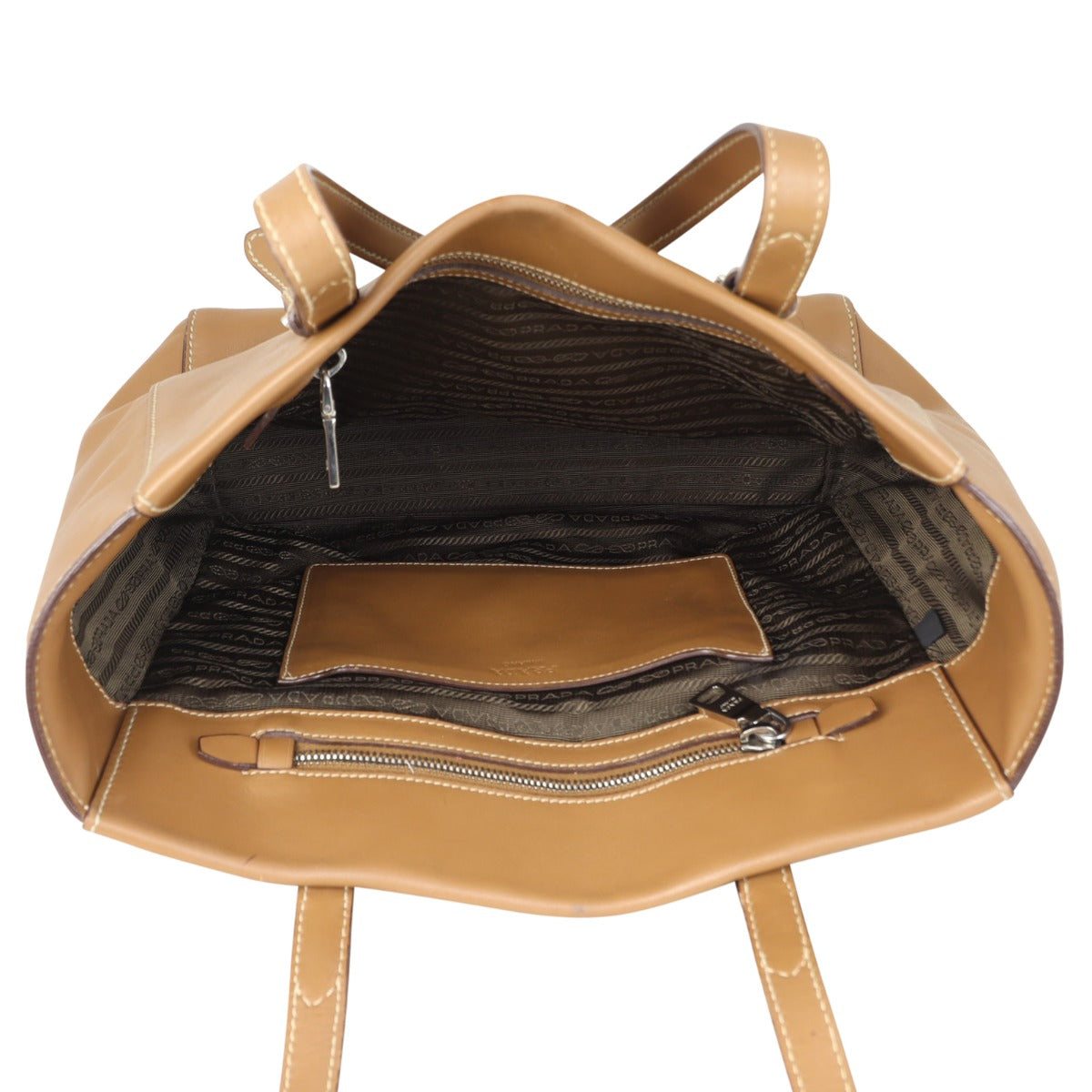 Prada Saddle Stitch City Sport Tote