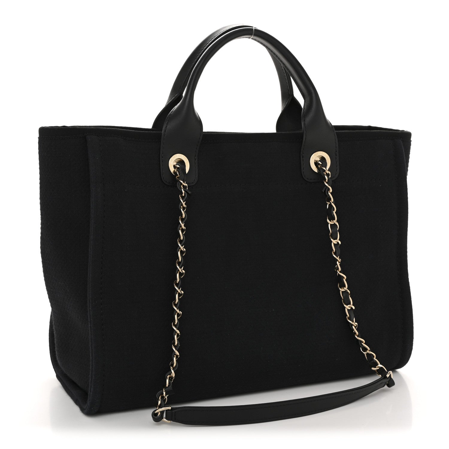 Mixed Fibers Small Deauville Tote Black