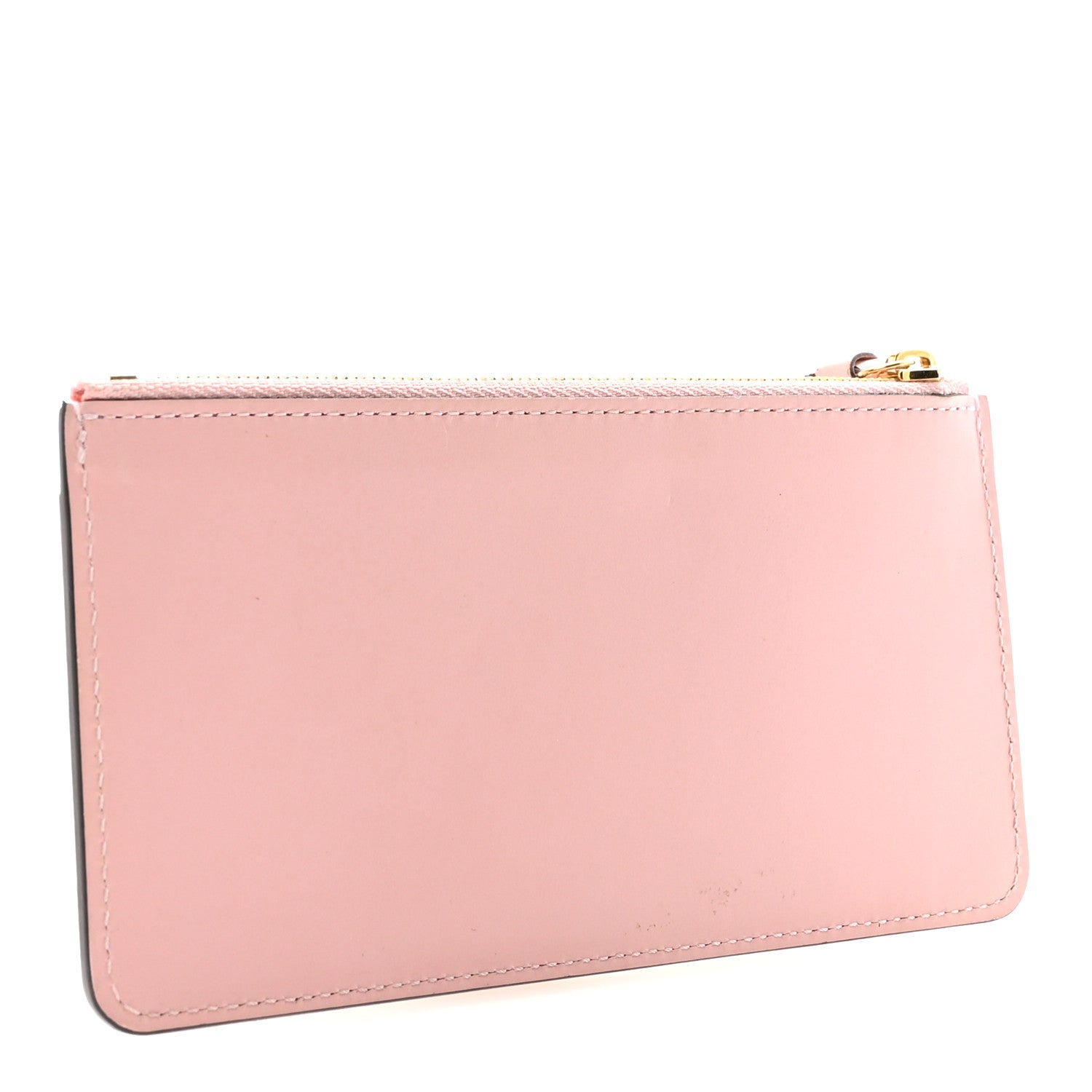 Calfskin Jeanne Wallet Zippered Insert Rose Ballerine