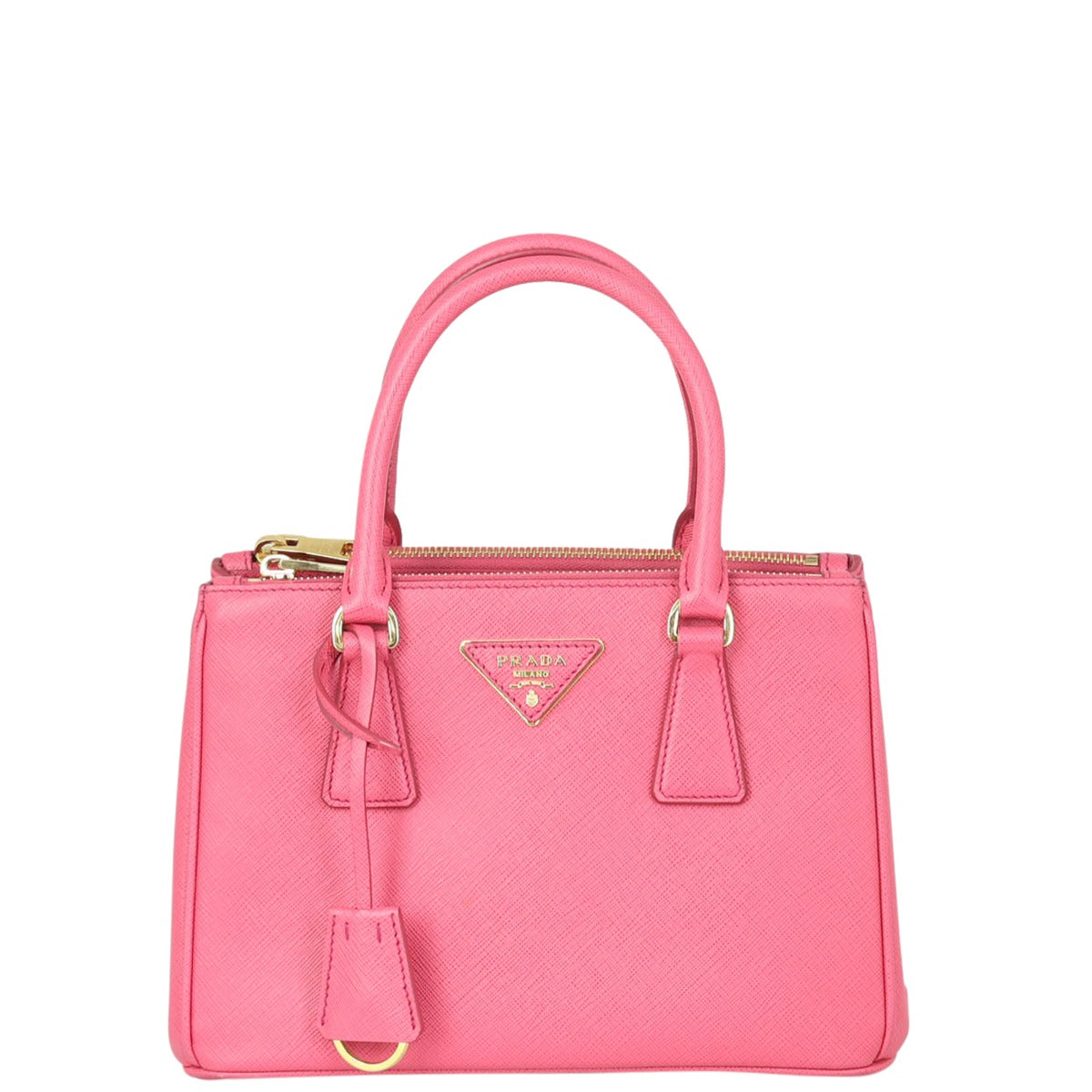 Prada Saffiano Lux Galleria Double Zip Tote Mini