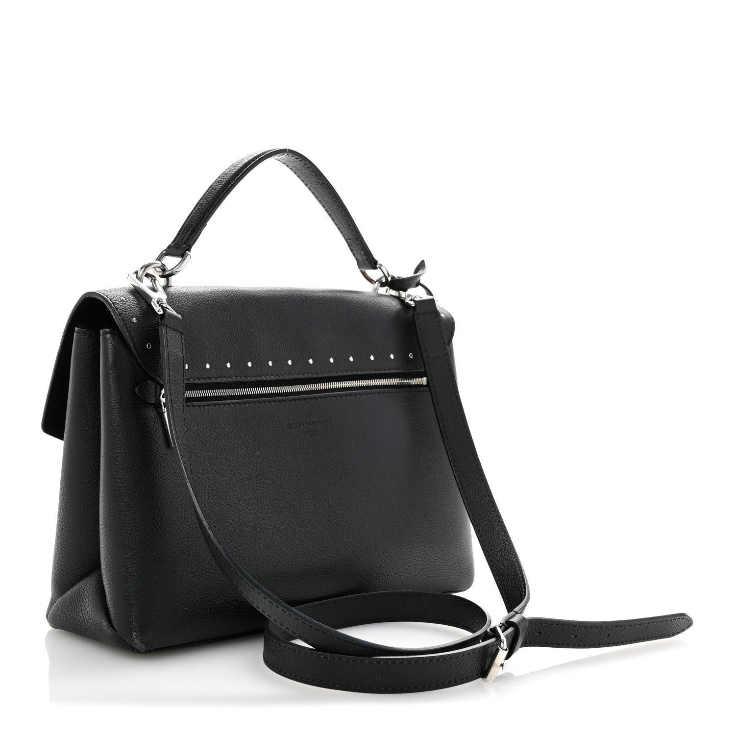 Soft Calfskin My Lockme Studs Black