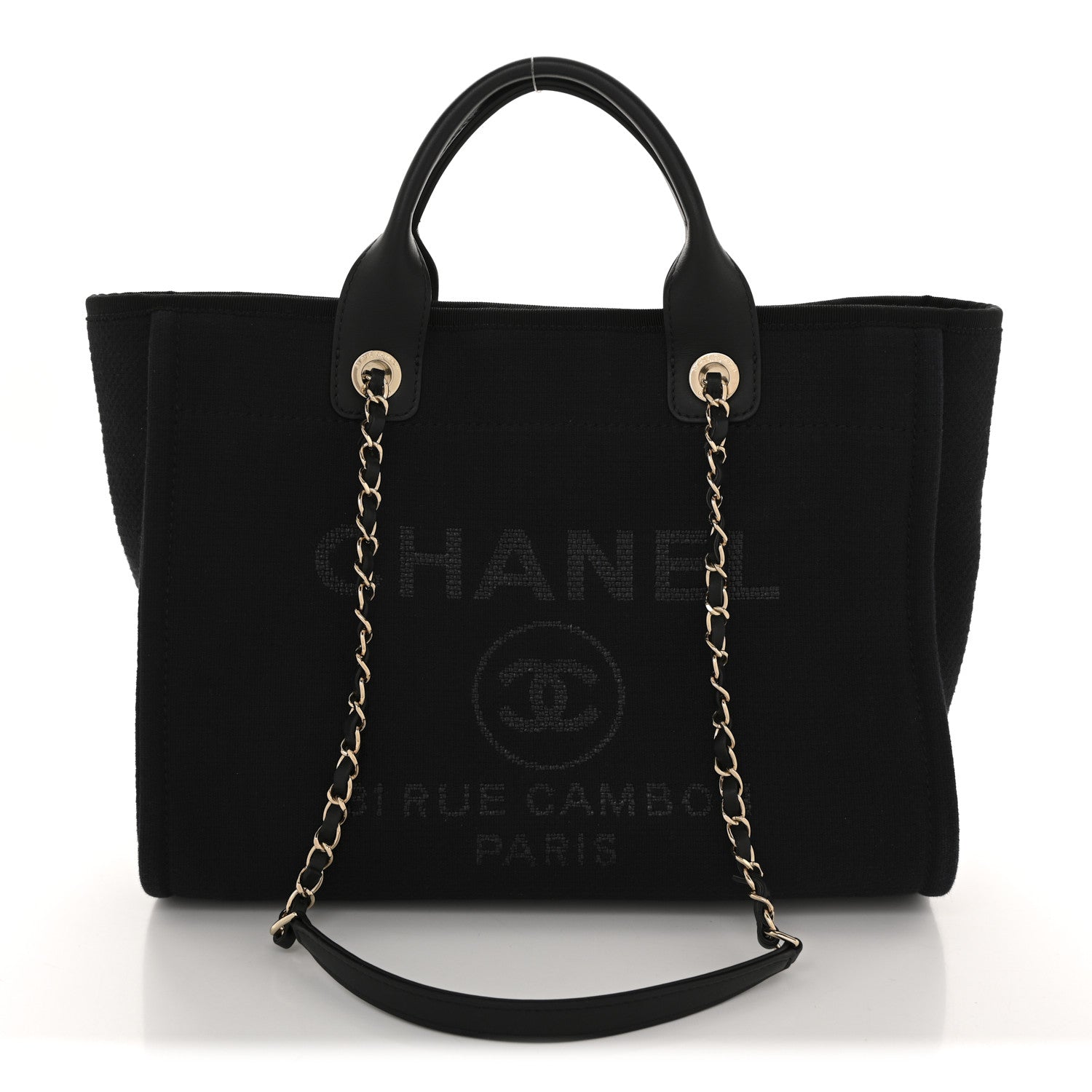 Mixed Fibers Small Deauville Tote Black