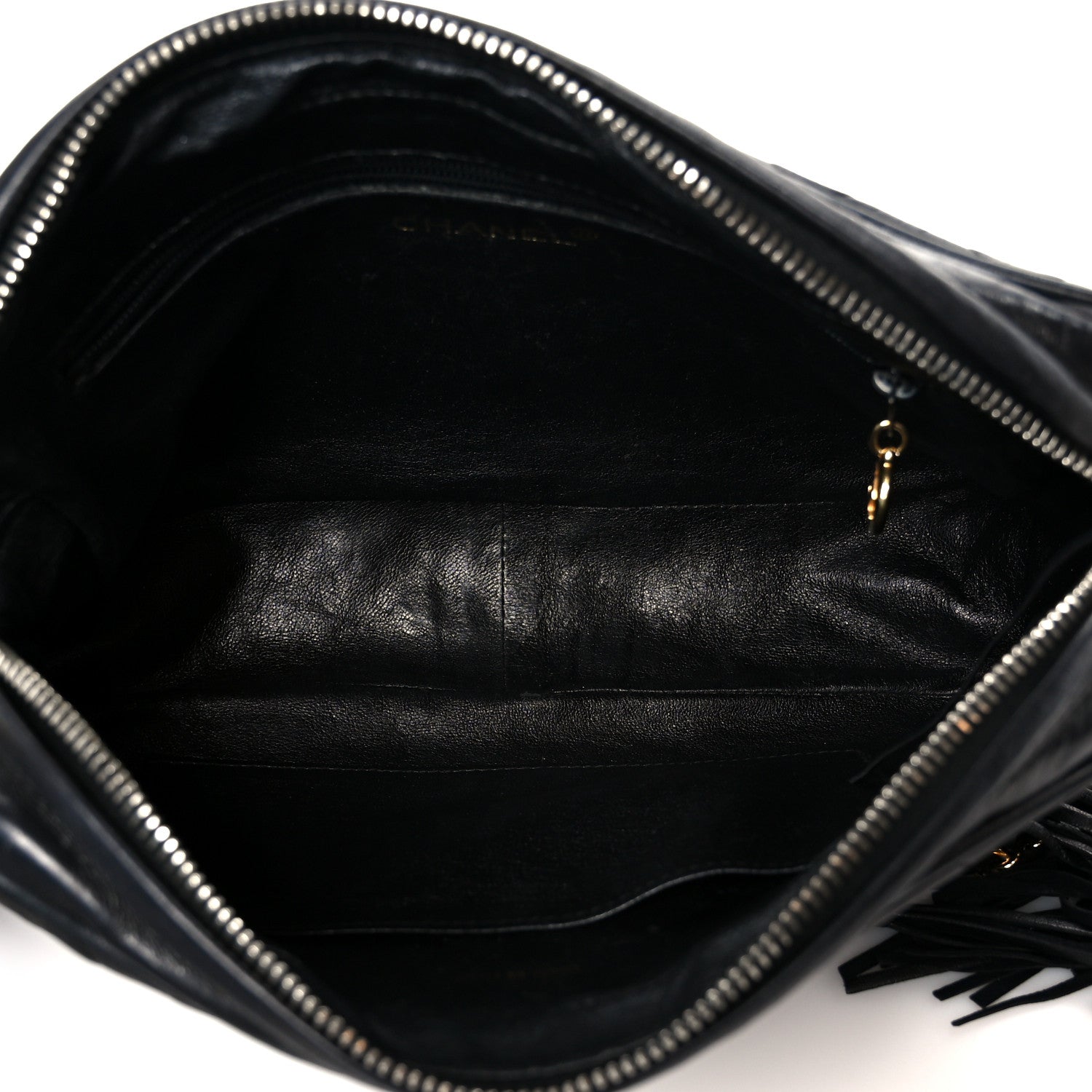 Lambskin Quilted Small Diamond CC Camera Case Black