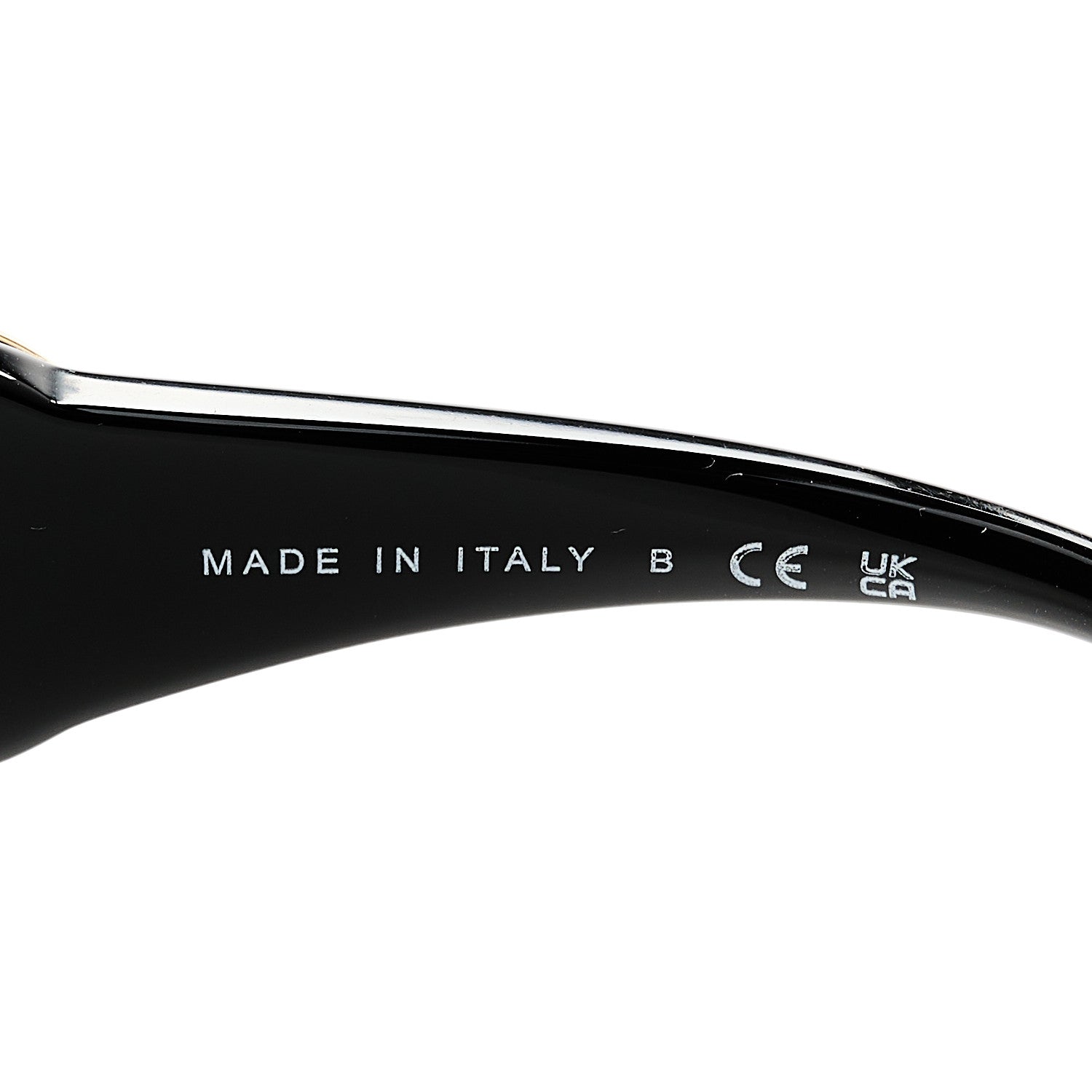 Acetate Calfskin Square Sunglasses 5474-Q-A Black