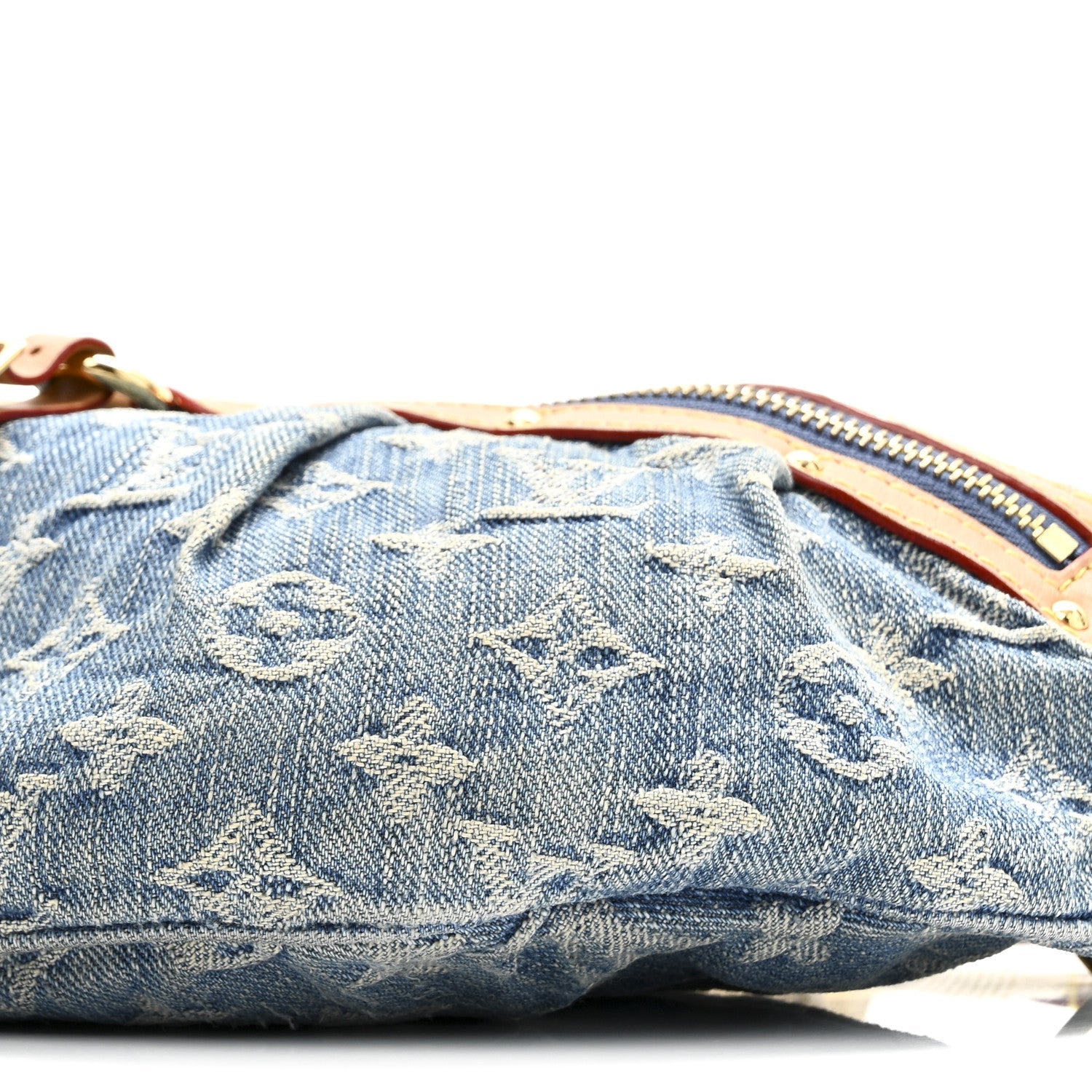 Monogram Denim High Rise Bumbag Blue