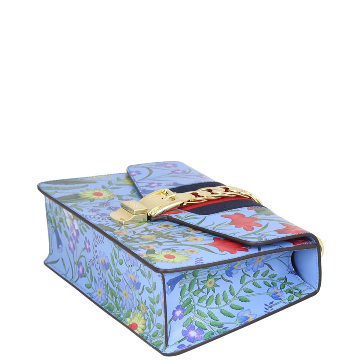 Gucci Sylvie Floral Print Small Shoulder Bag