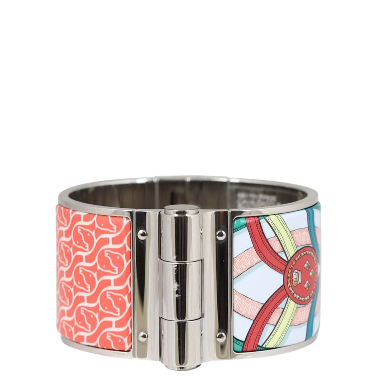 Hermes Extra Wide Enamel Hinged Bracelet