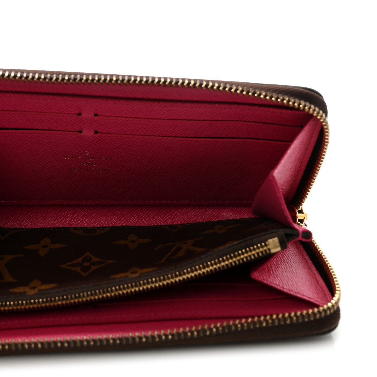 Monogram Clemence Wallet Fuchsia