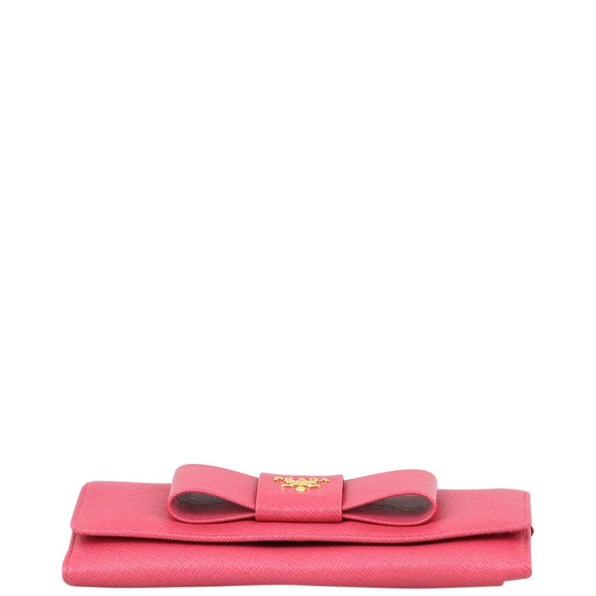 Prada Saffiano Bow Continental Wallet