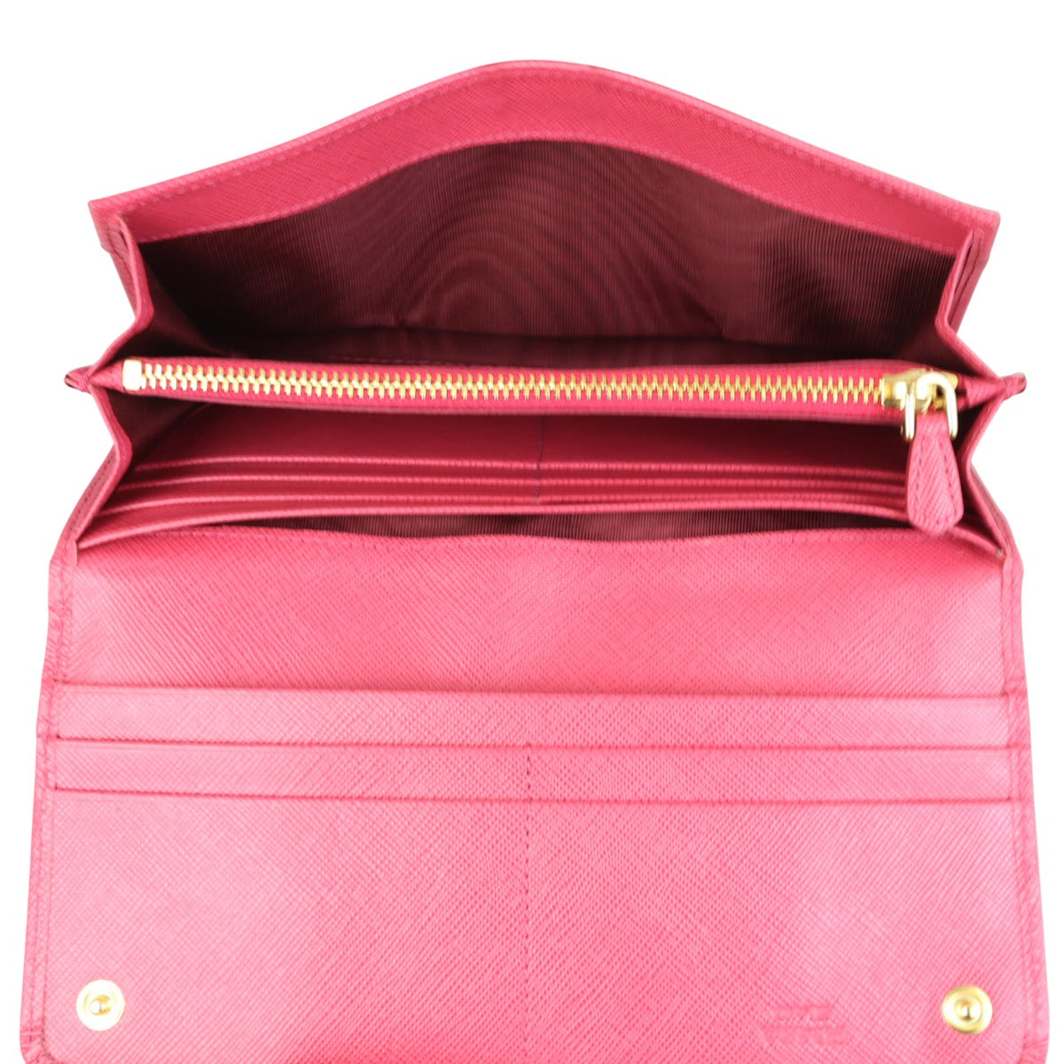 Prada Saffiano Bow Continental Wallet