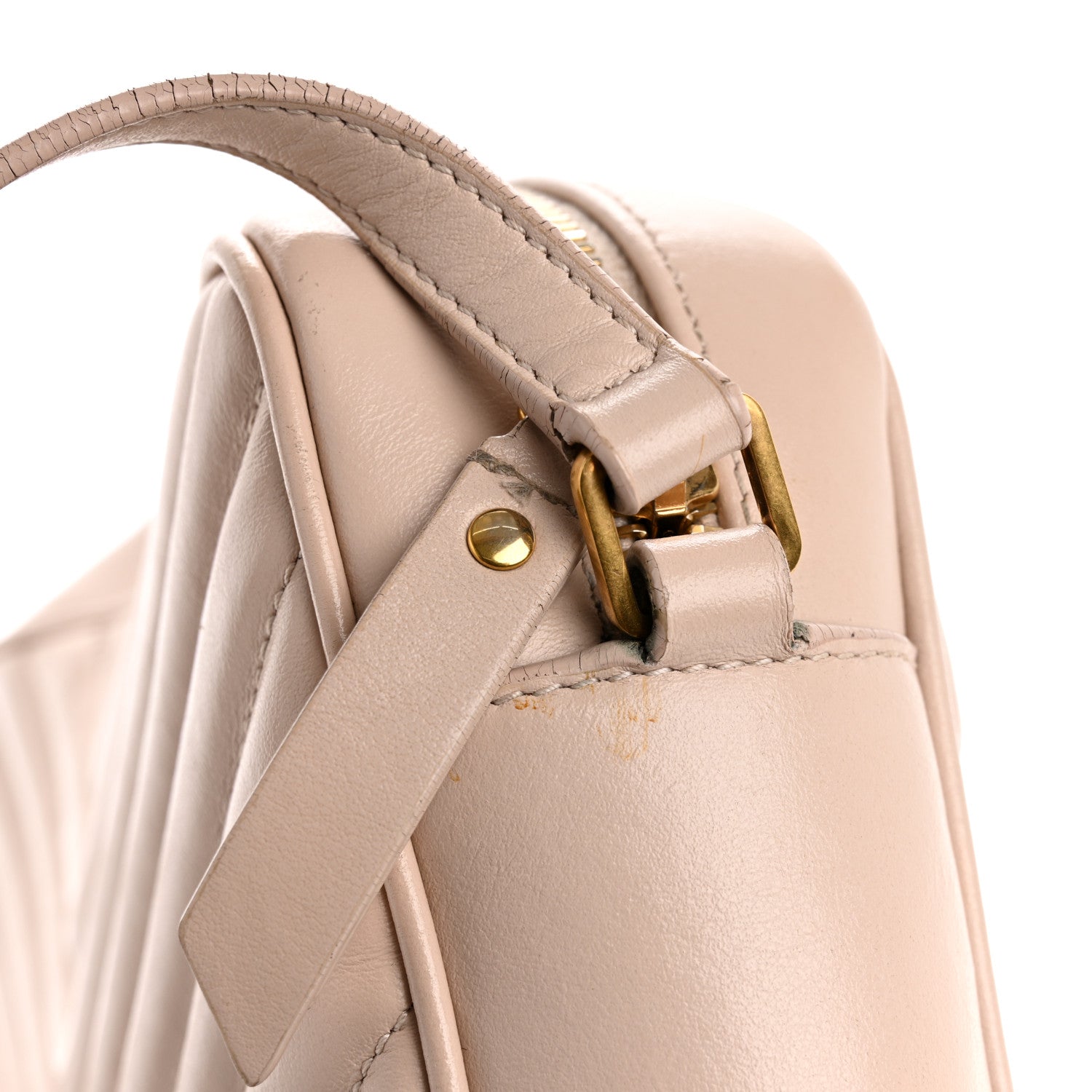 Calfskin Matelasse Monogram Lou Camera Bag Washed Light Pink