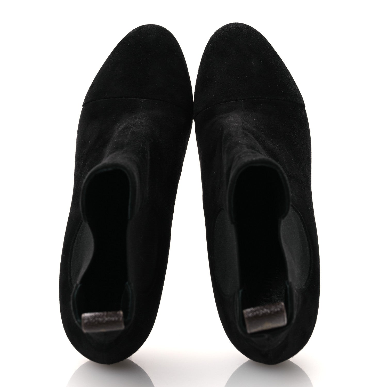 Suede Monogram Uniformes Cap Toe Chelsea 75mm Ankle Boots 37.5 Black