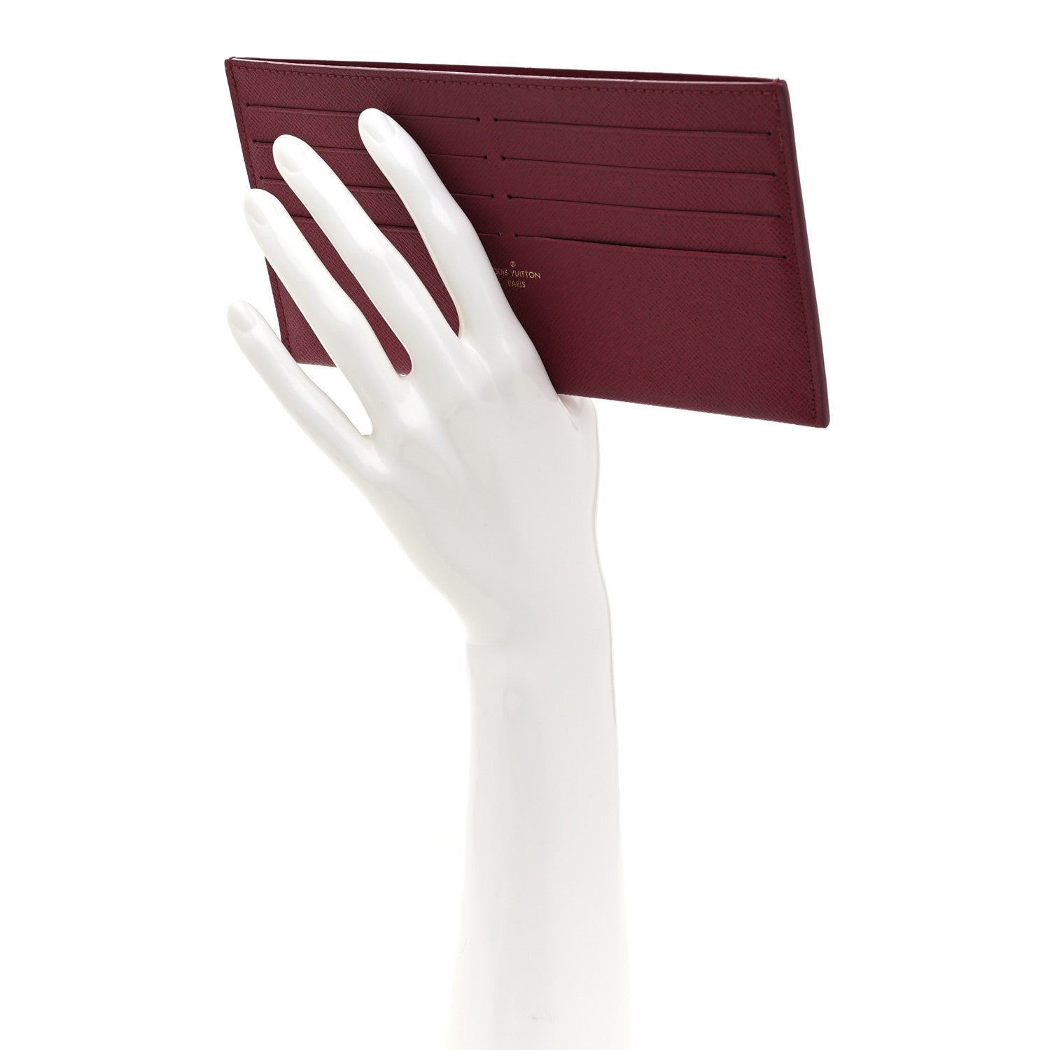 Calfskin Felicie Card Holder Insert Fuchsia