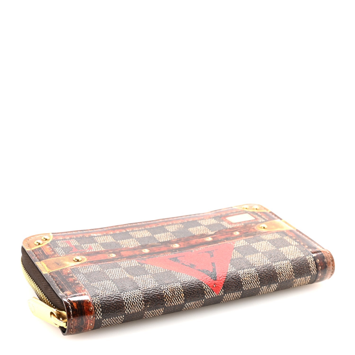 Transformed Damier Ebene Time Trunk Zippy Wallet