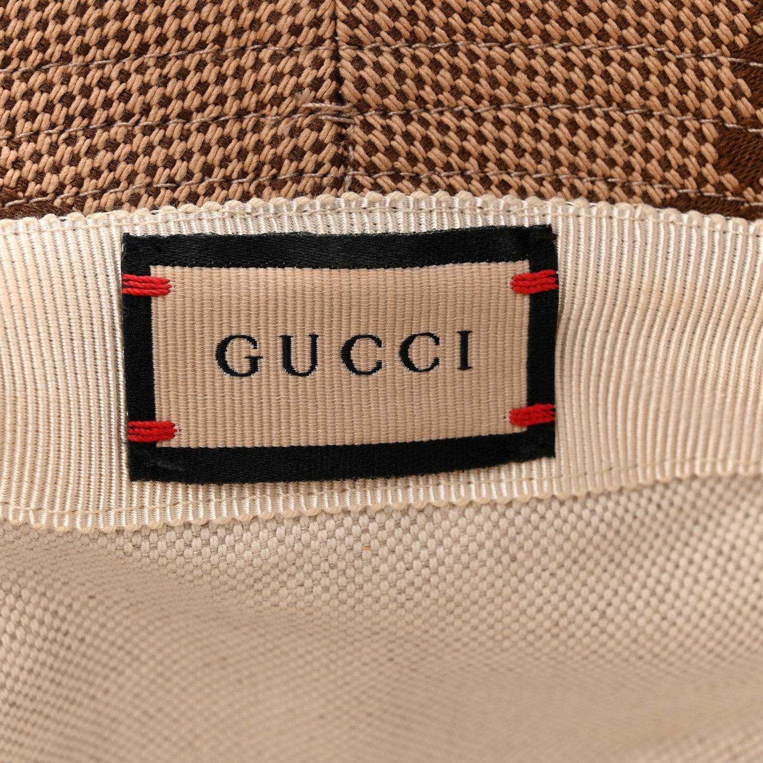 Monogram Jumbo GG Bucket Hat S Camel Ebony New Acero