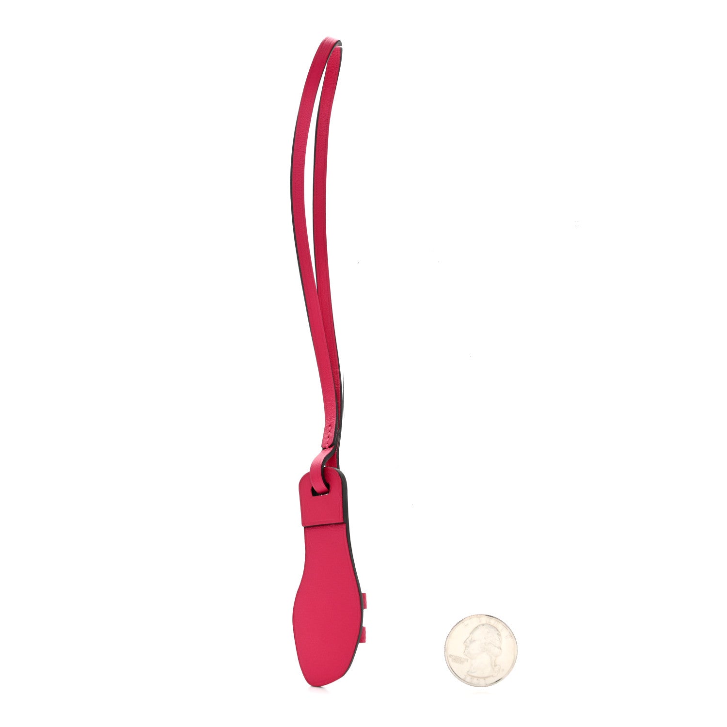 Epsom Butler Calfskin Hunter Oran Nano Bag Charm Rose Mexico