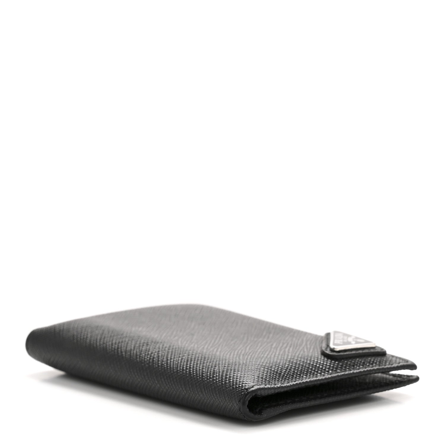 Saffiano Triangle Card Holder Black