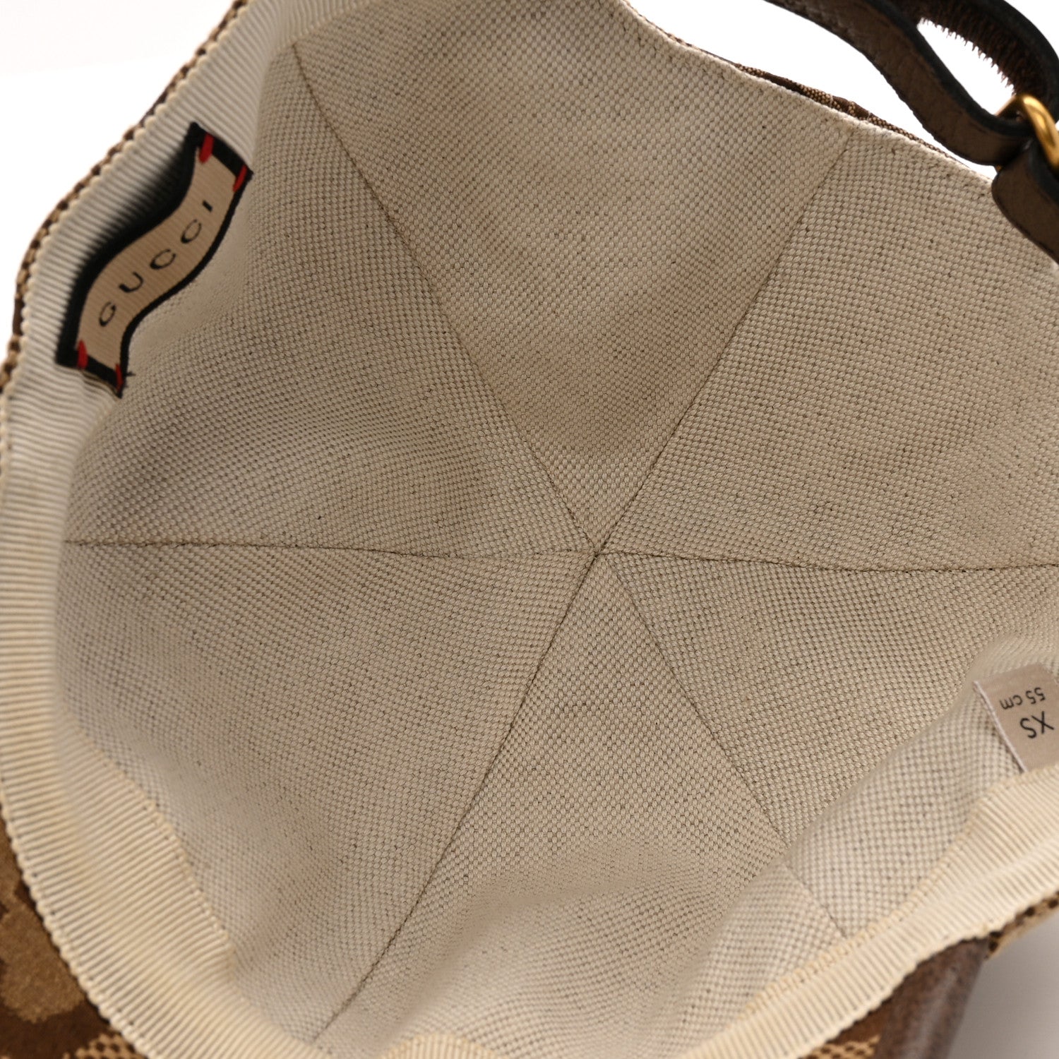 Monogram Jumbo GG Baseball Hat XS Camel Ebony