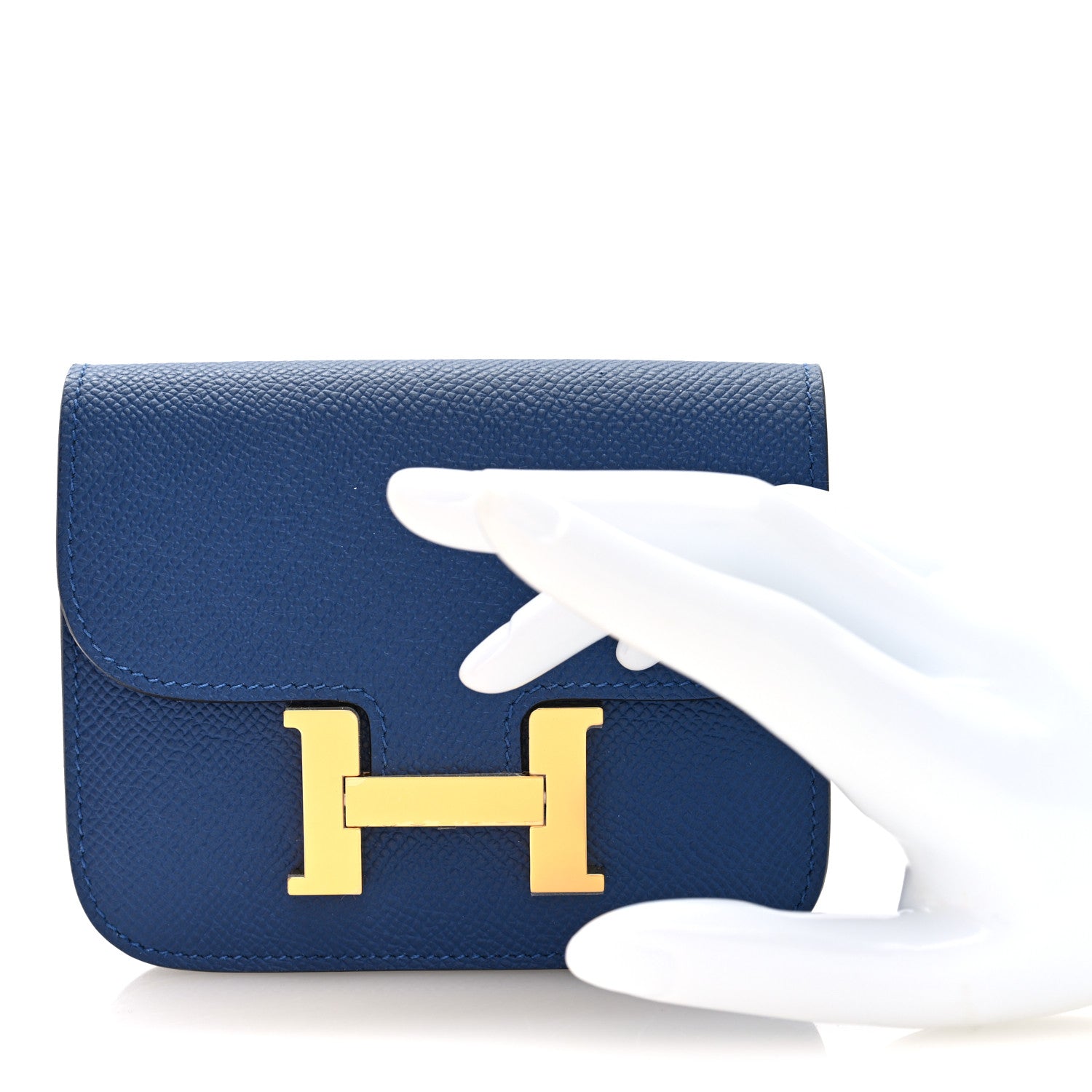 Epsom Constance Slim Wallet Bleu Tie