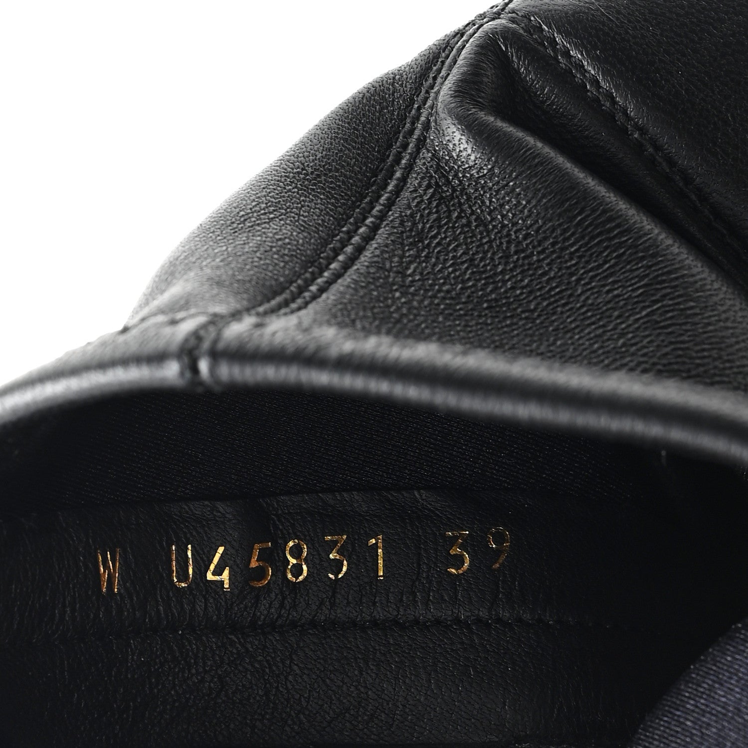Stretch Lambskin Cap Toe CC Short Boots 39 Black