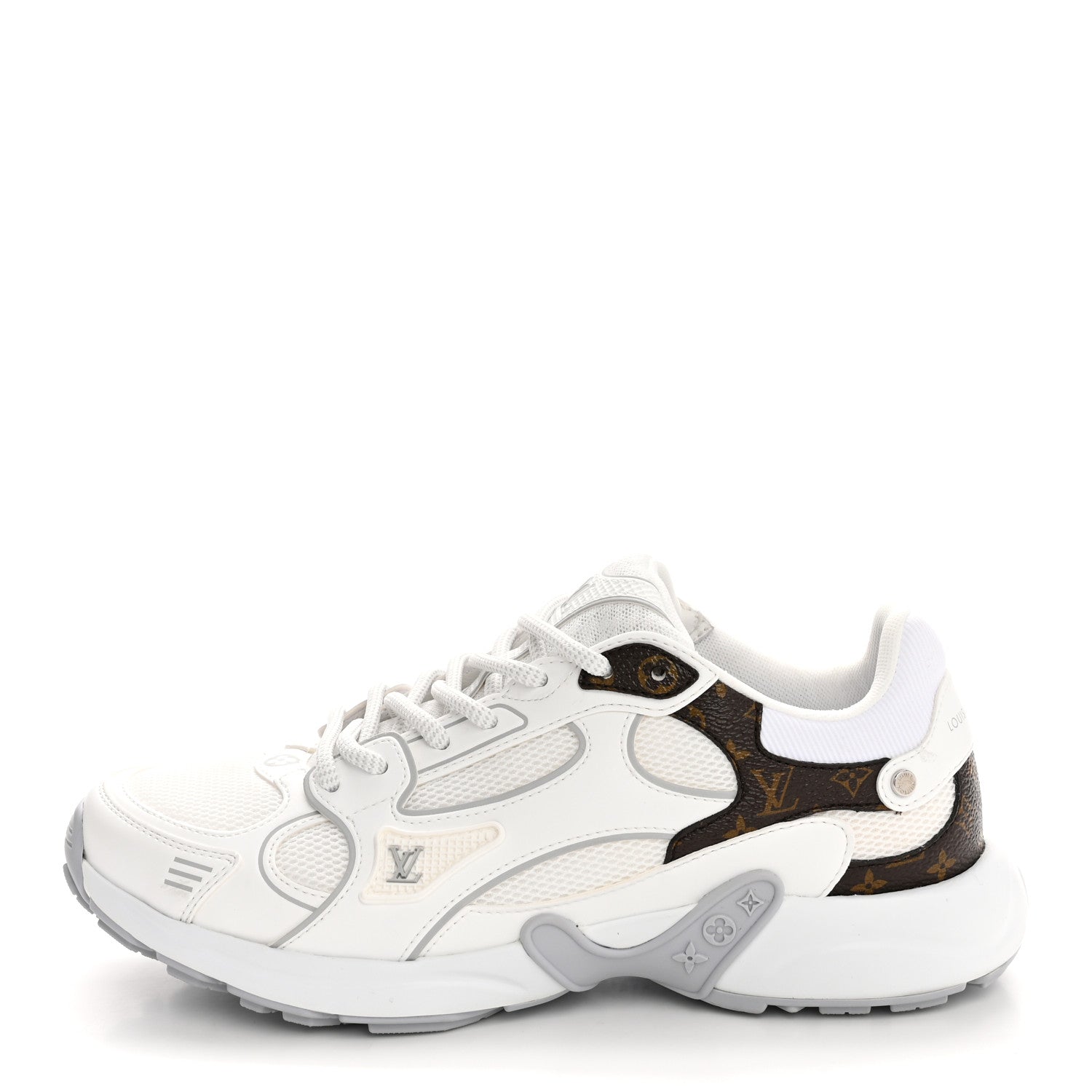 Mesh Monogram LV Olympia Sneakers 36 White
