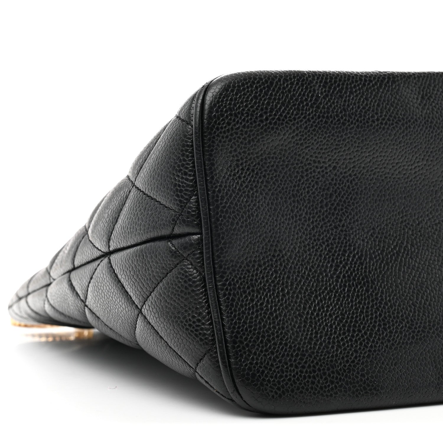 Caviar Quilted Medallion Tote Black