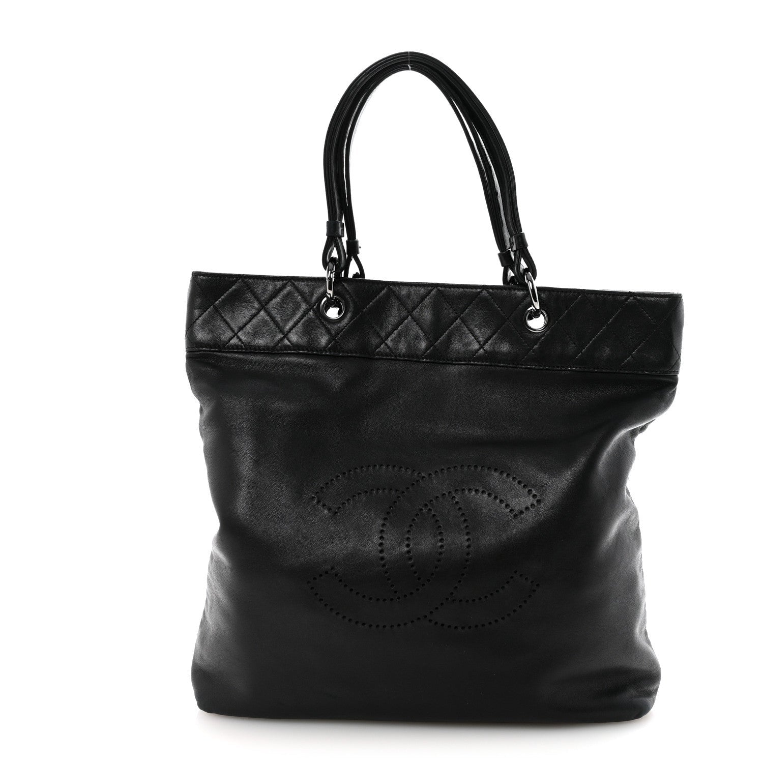 Lambskin CC Shoulder Bag Black