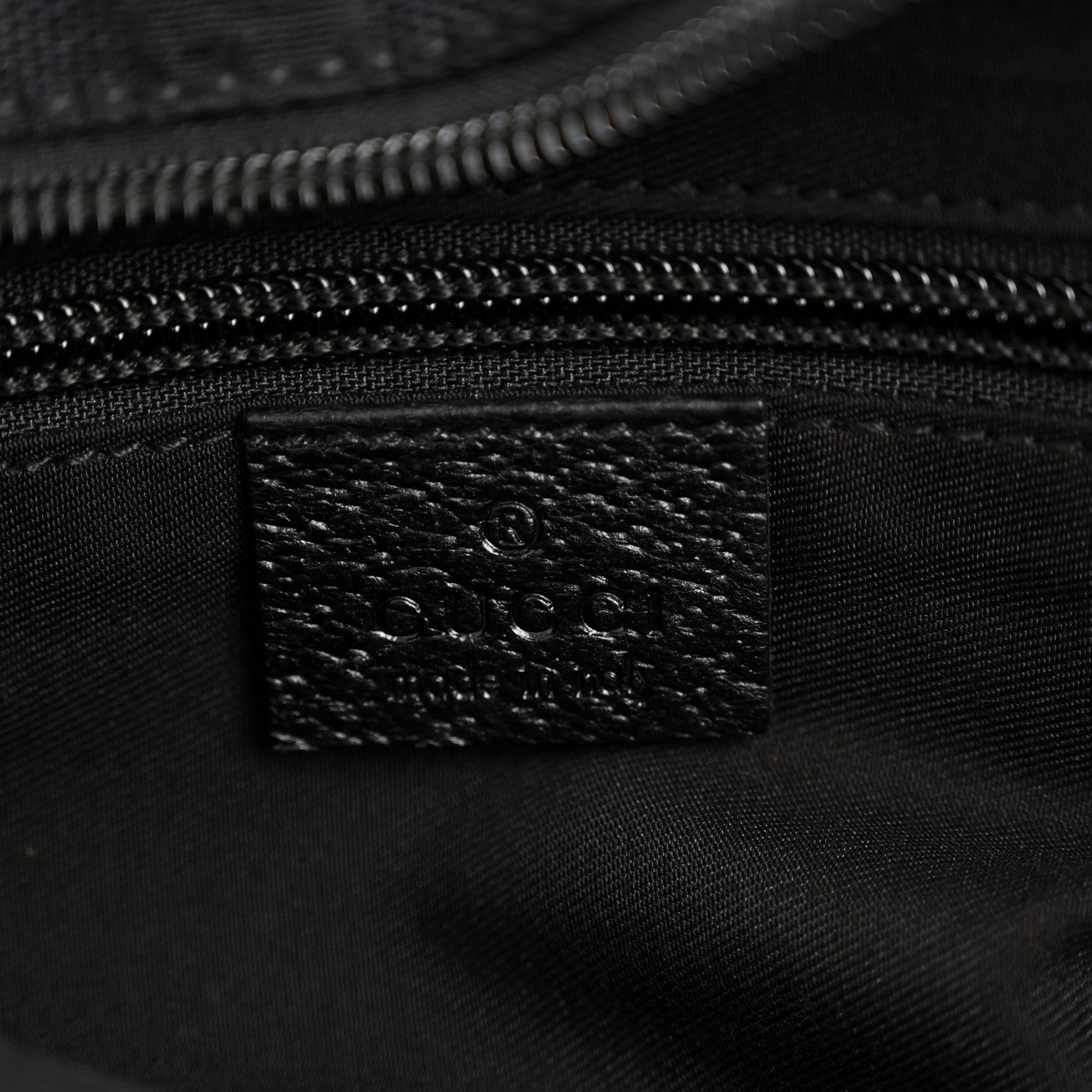 GG Monogram Small Web Handle Bucket Tote Black