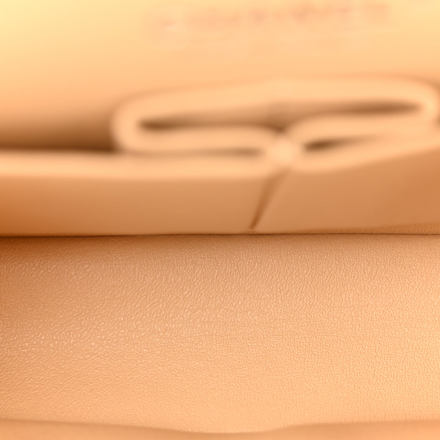 Caviar Quilted Small Double Flap Beige