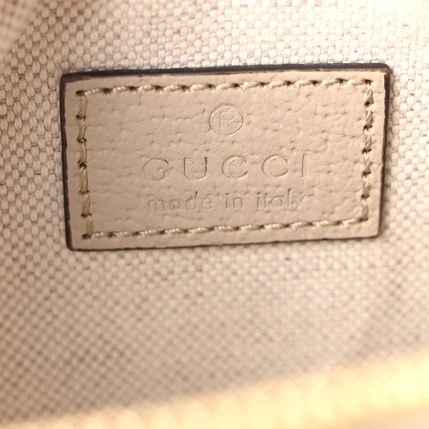 GG Supreme Monogram Textured Dollar Calfskin Web Super Mini Ophidia Top Handle Bowler Bag Beige Mystic White Oatmeal